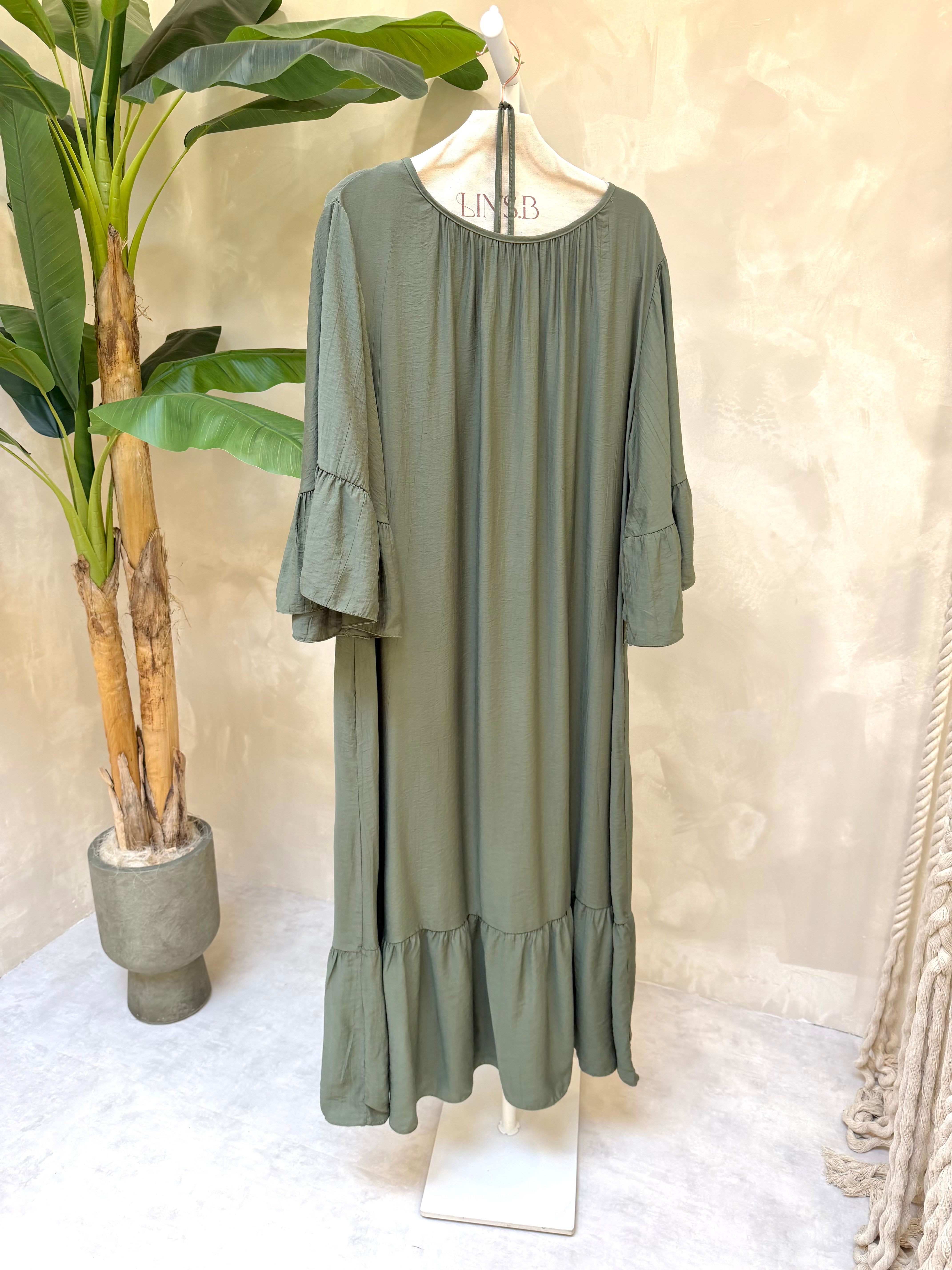 ROBE BOHÈME - kaki