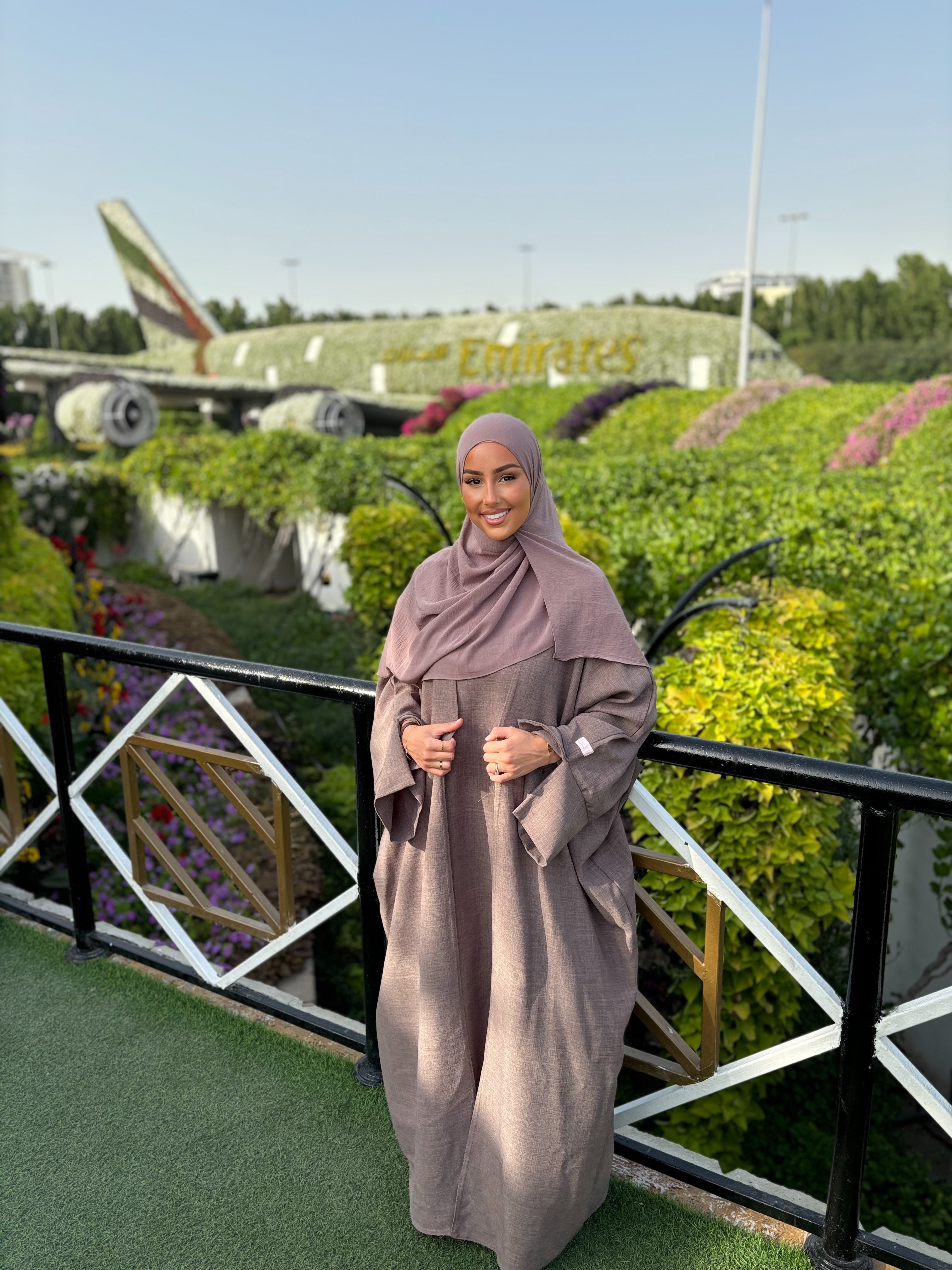 Linen set under abaya + kimono LIN'S B
