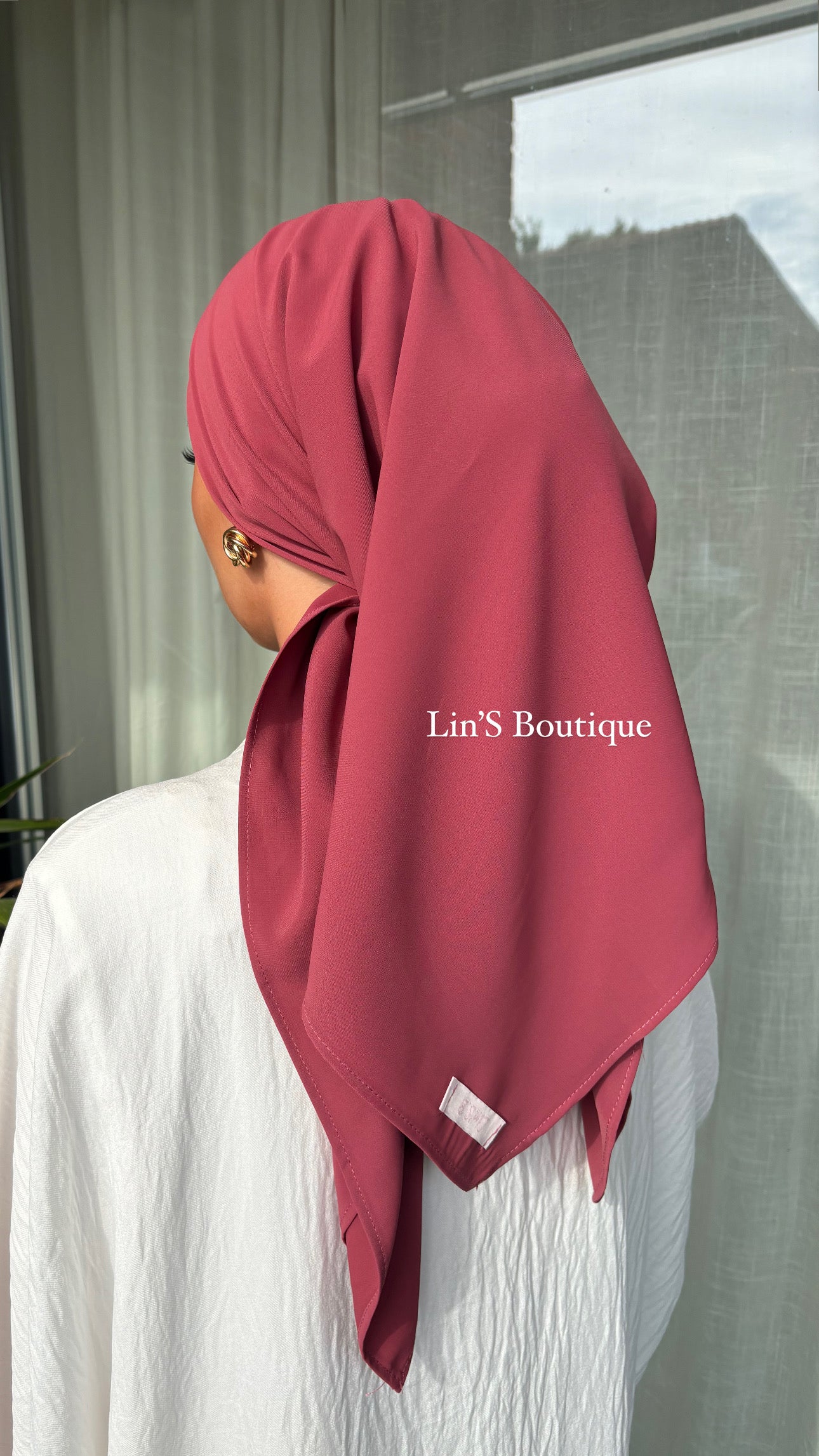Lin'S B Seidentuch - Himbeere