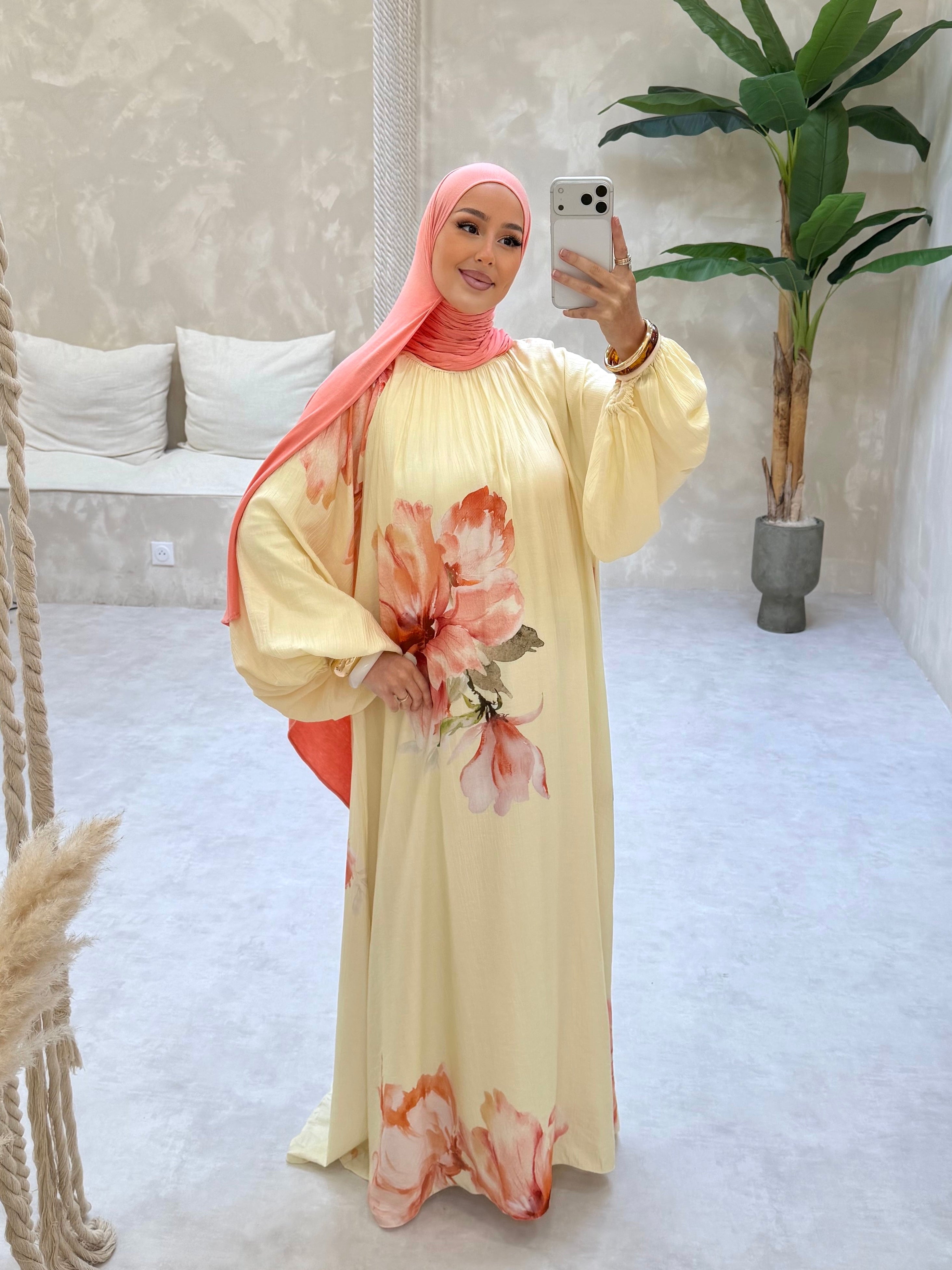 ROBE LYS - jaune pastel