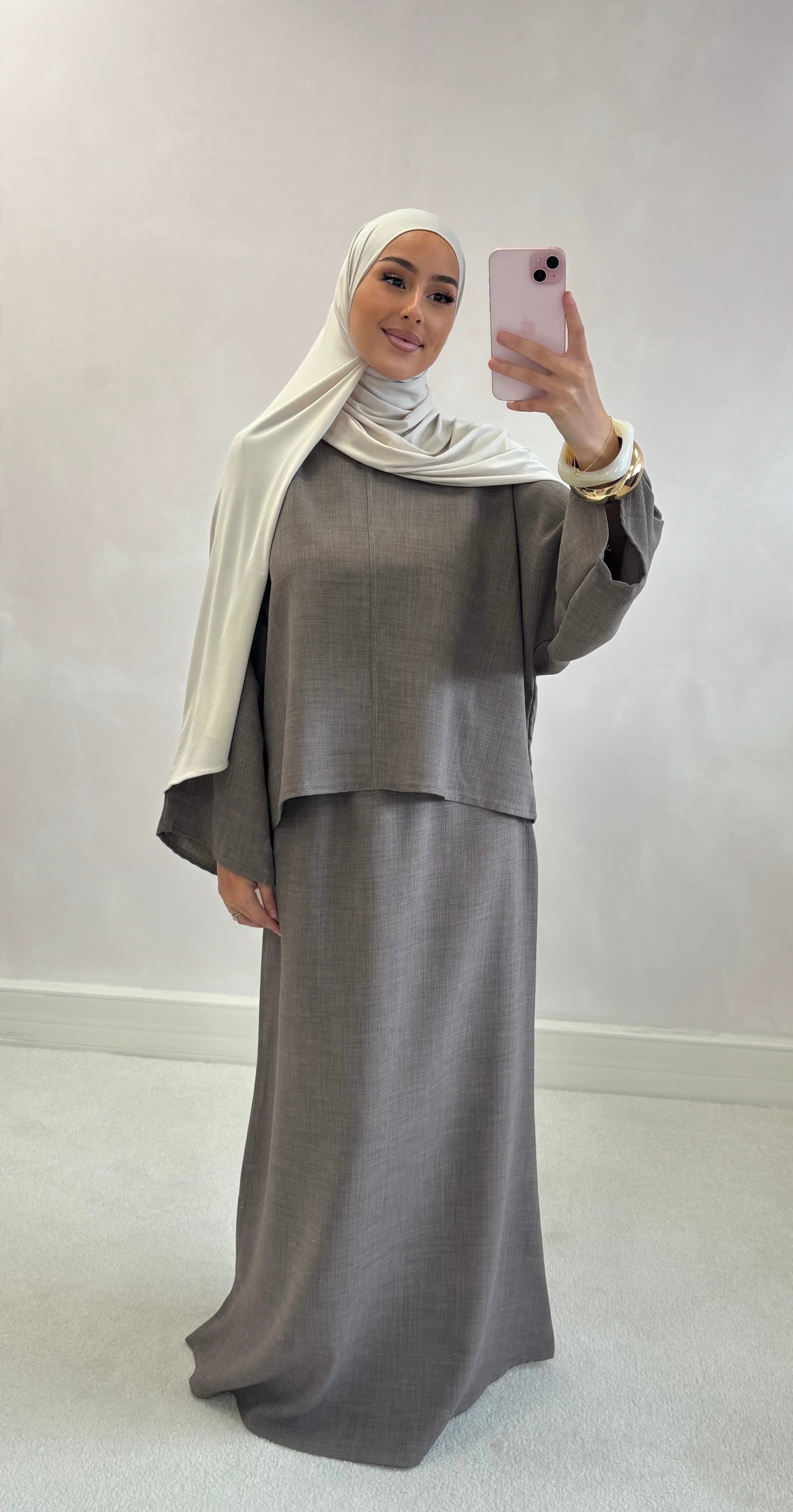 Kamila set - dark taupe