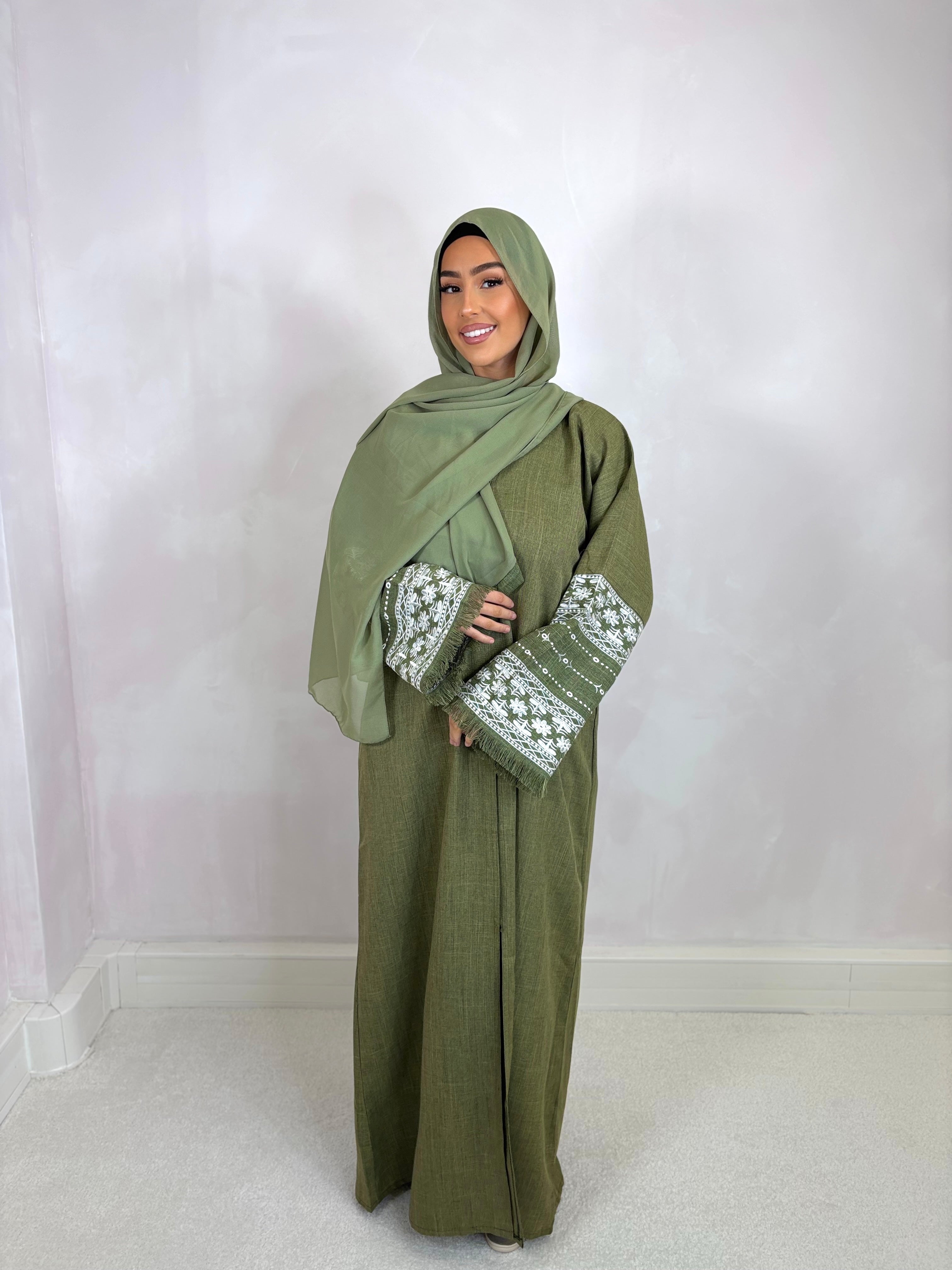 Abaya de Dubai HANA (n47) - Green