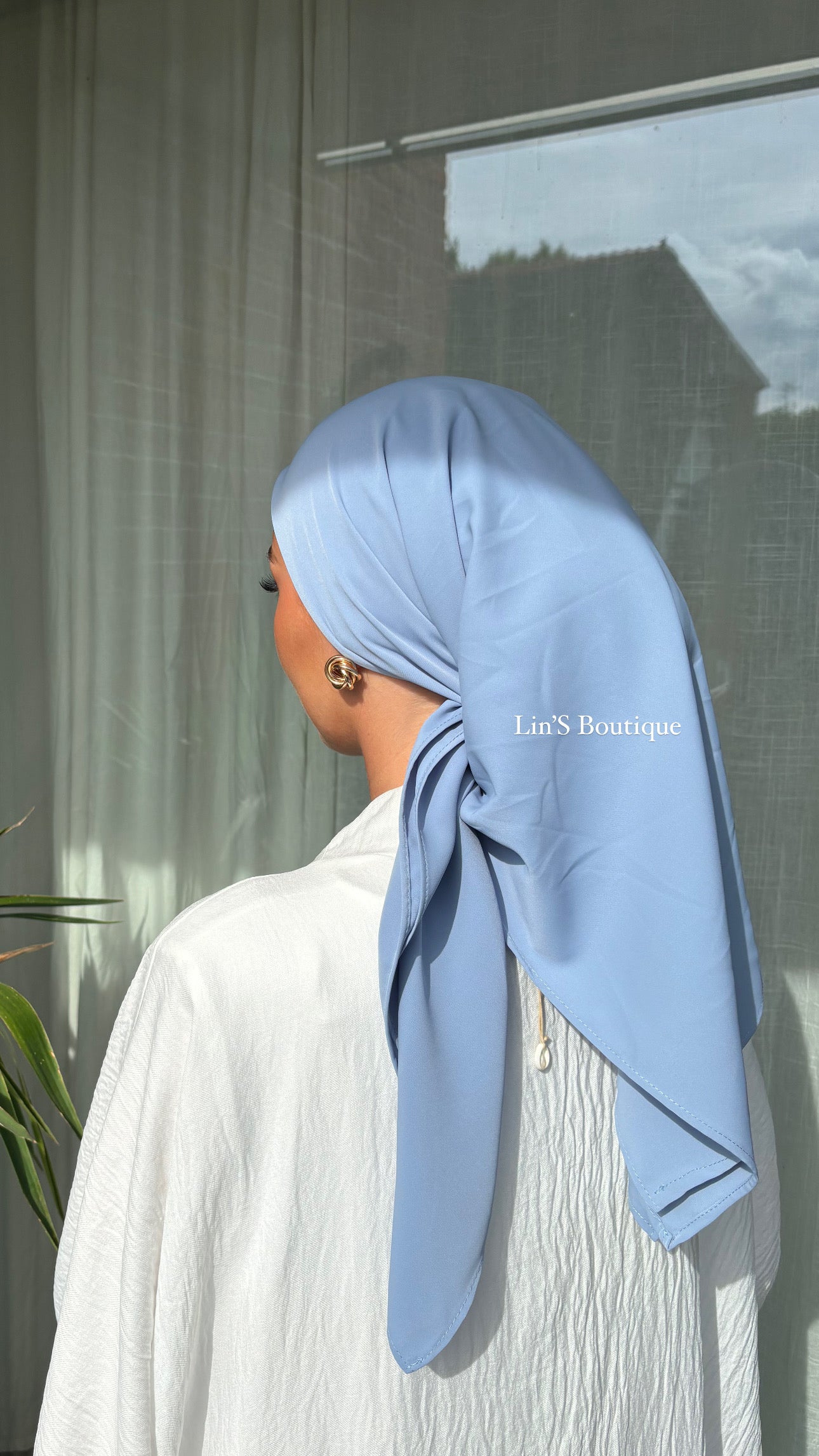 Lin'S B Seidentuch - Babyblau