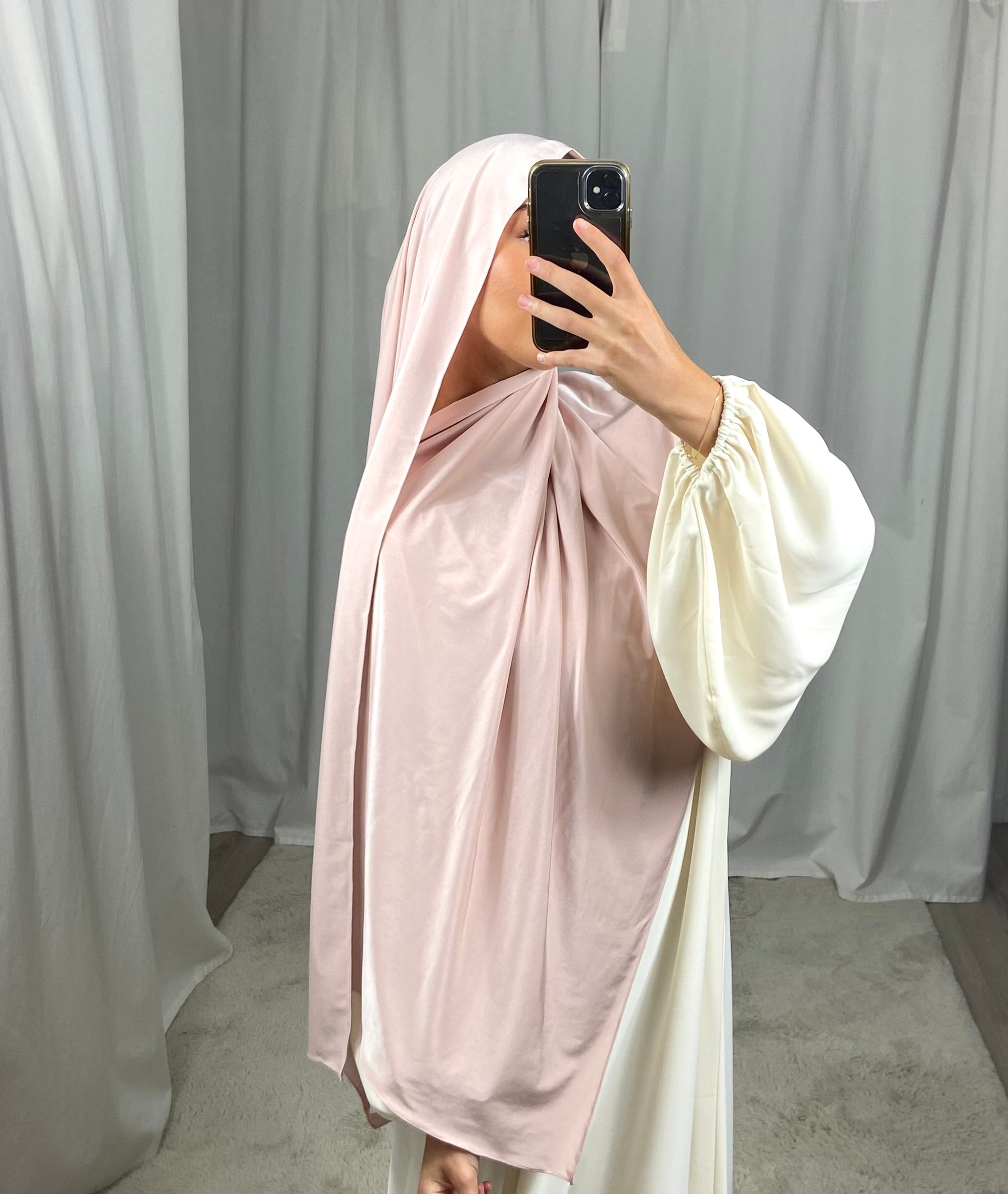 Premium Luxus Satin Jersey DUBAI - Chamallow