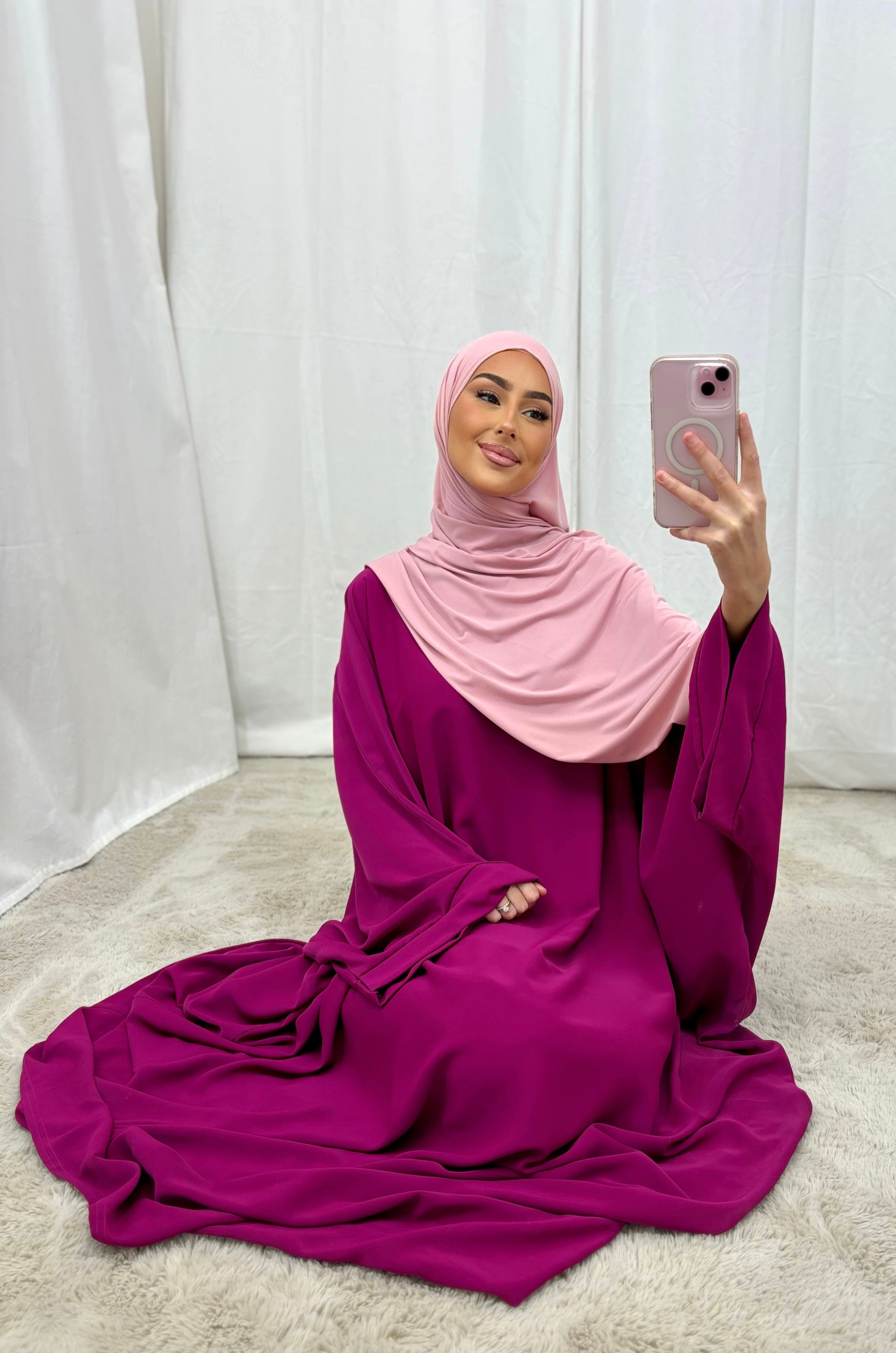 Abaya FARACHA - FUSHIA