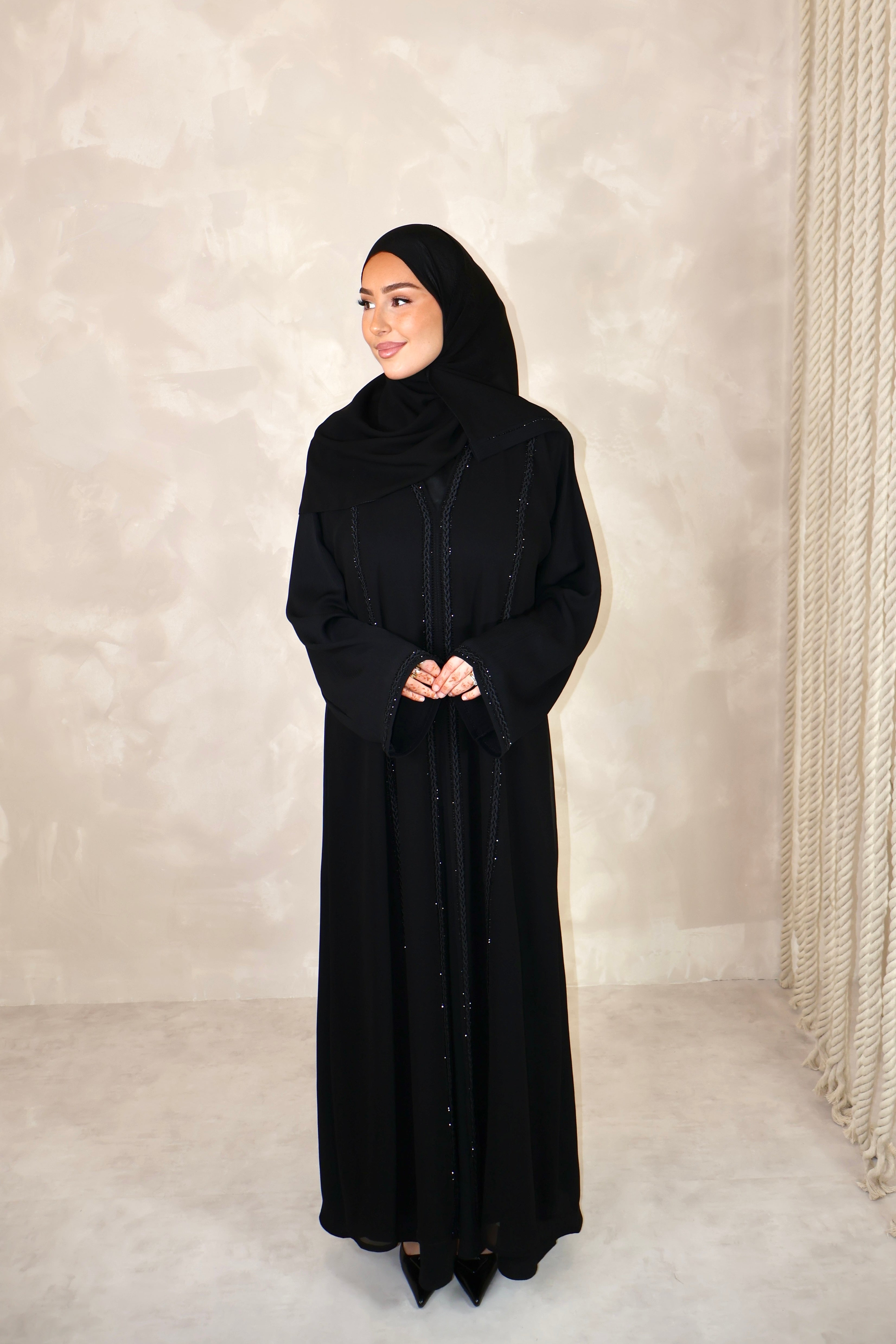 Abaya de Dubai (n93) - MECCA BLACK
