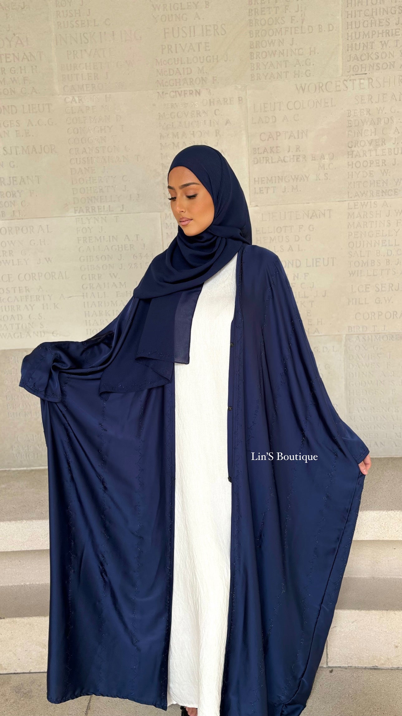 Abaya de Dubai PRESTIGE - Dark Blue