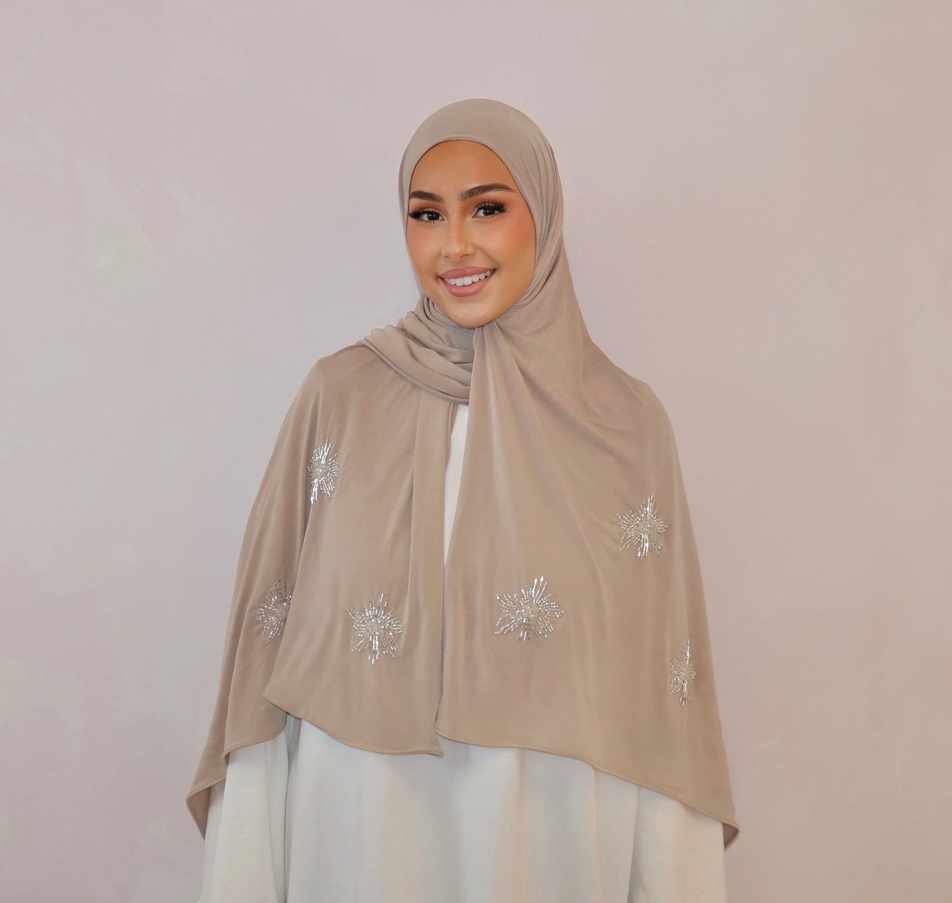 SEDEF Pearly Premium Luxus Jersey - Taupe
