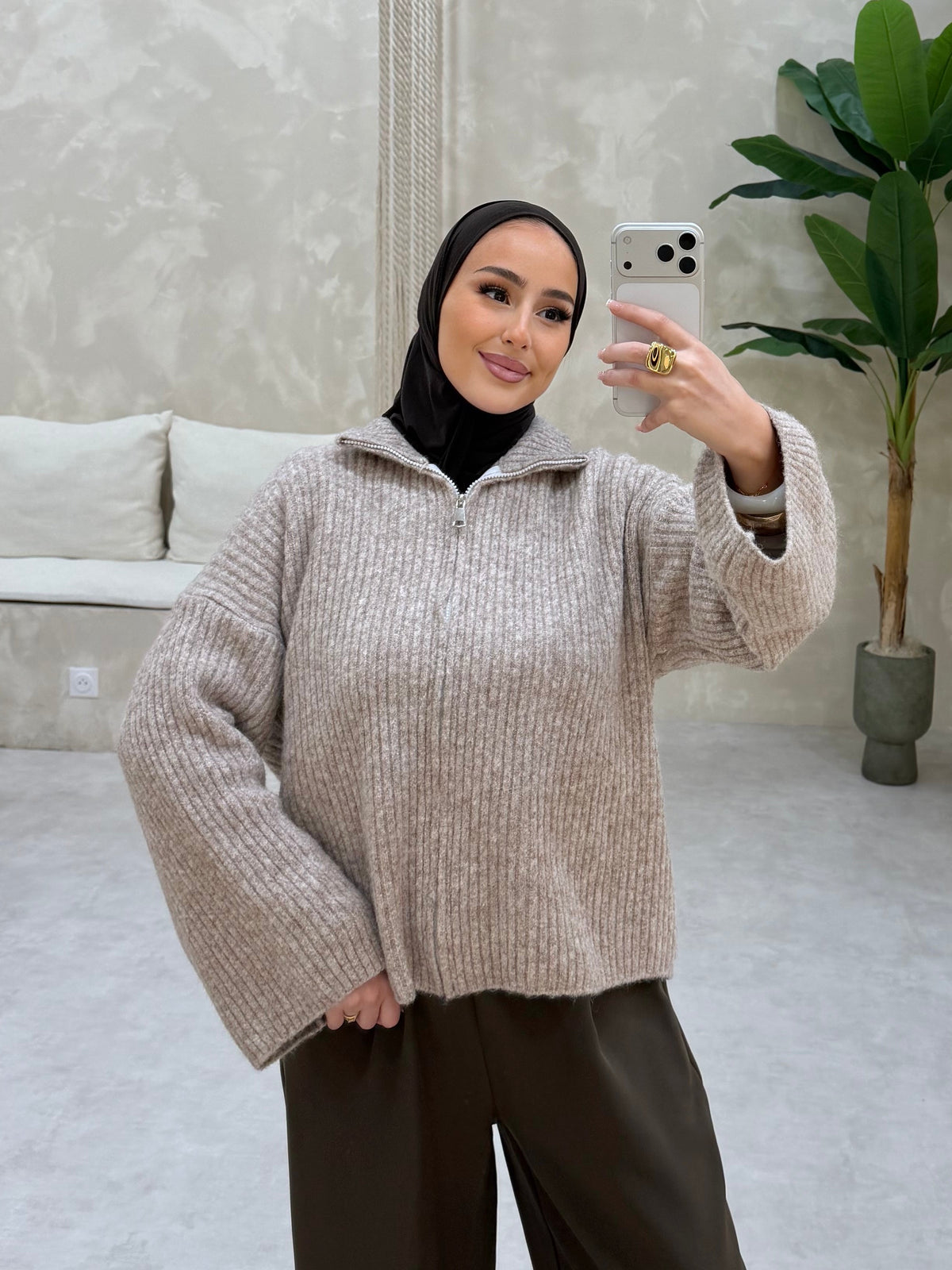 GILET - TAUPE