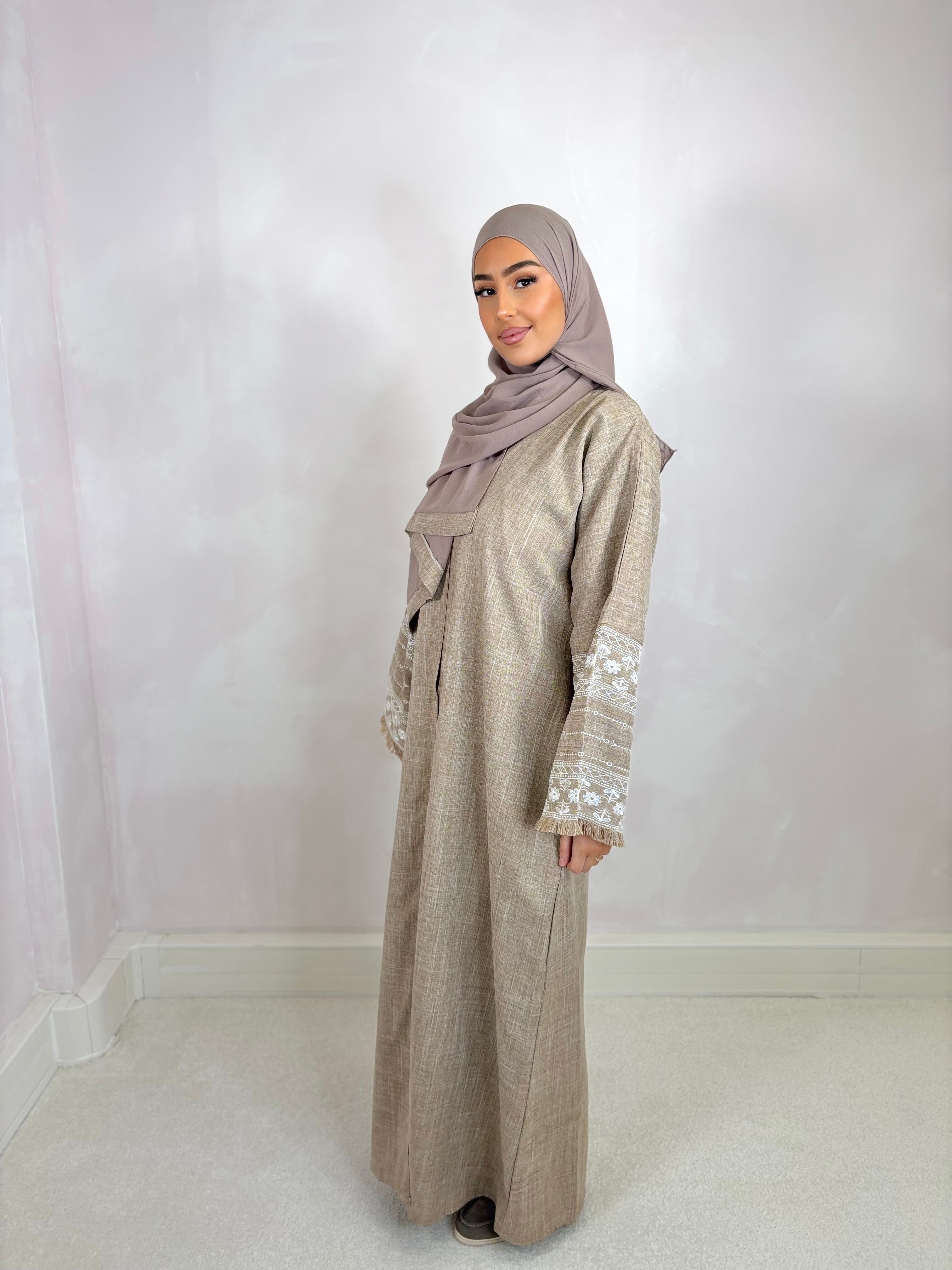 Abaya aus Dubai HANA (n49) - taupe