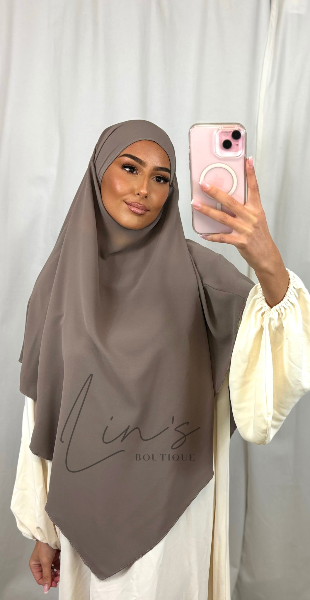 Khimar en soie de medine - CACHEMIRE
