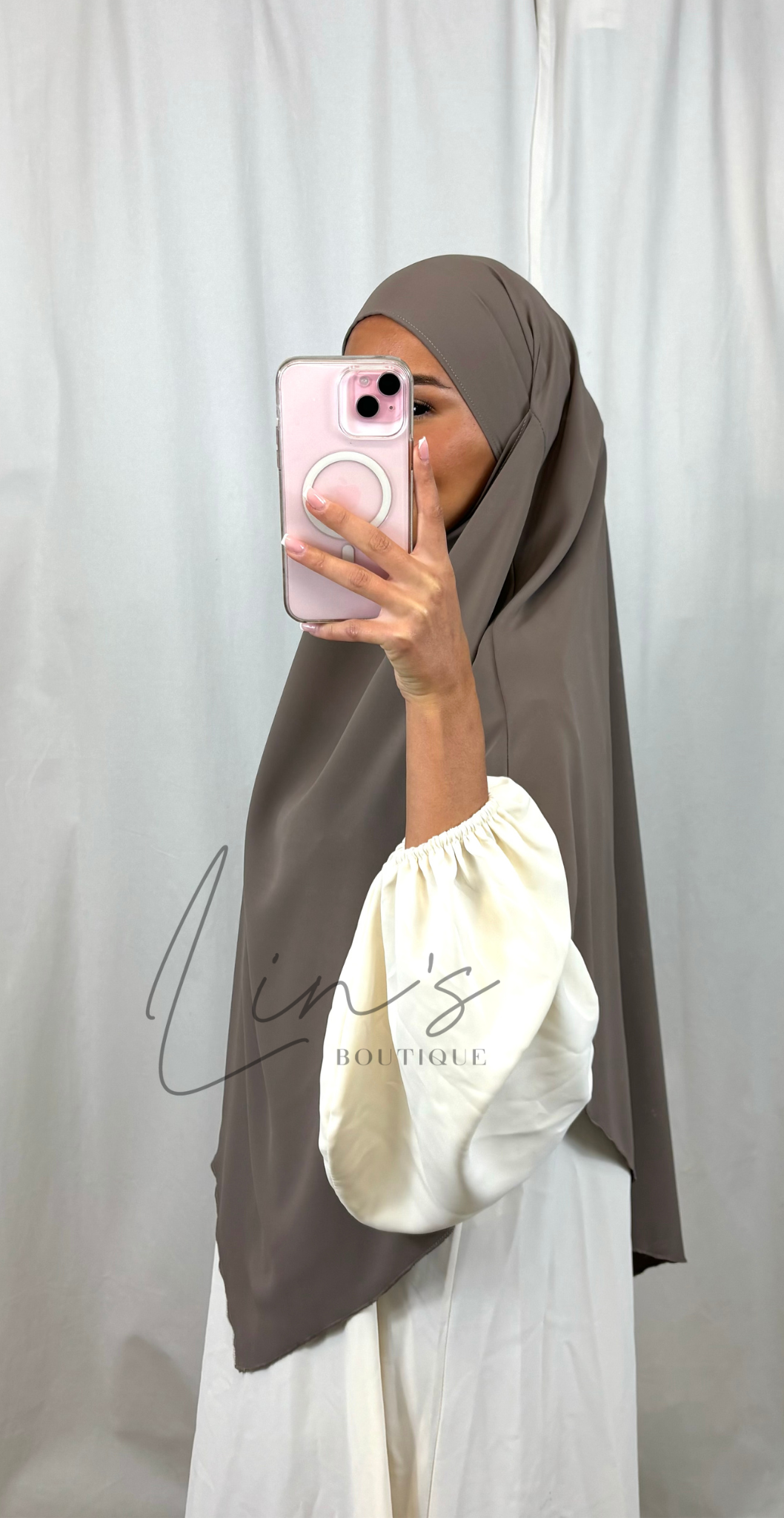 Khimar en soie de medine - CACHEMIRE