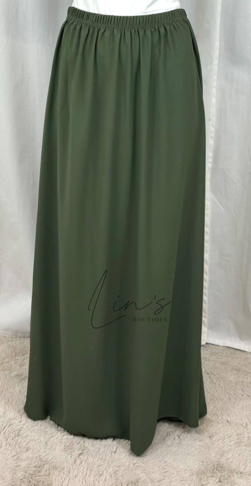 Jilbeb 2 Pièces soie de medine - kaki