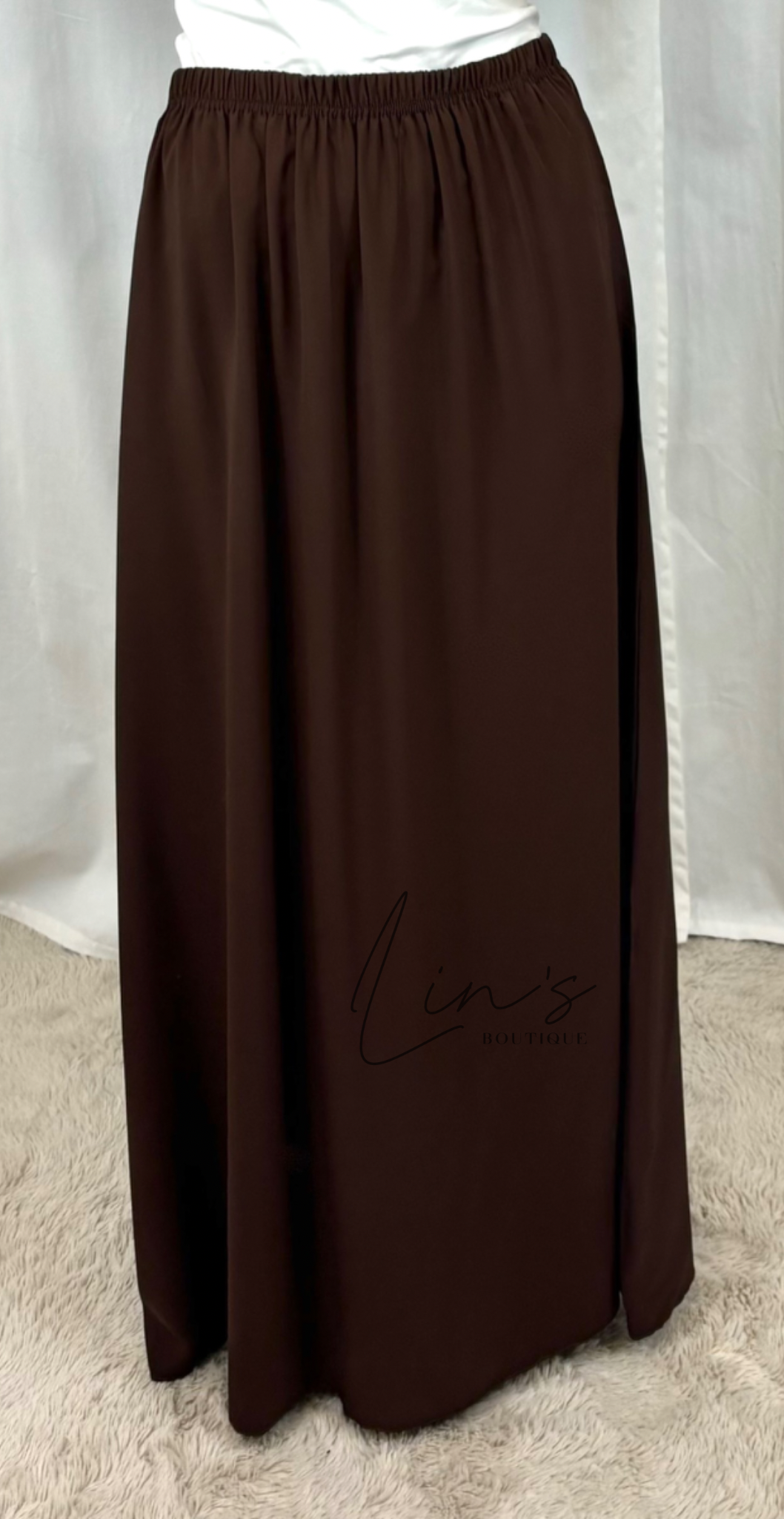 Jilbeb 2 Pièces soie de medine - marron