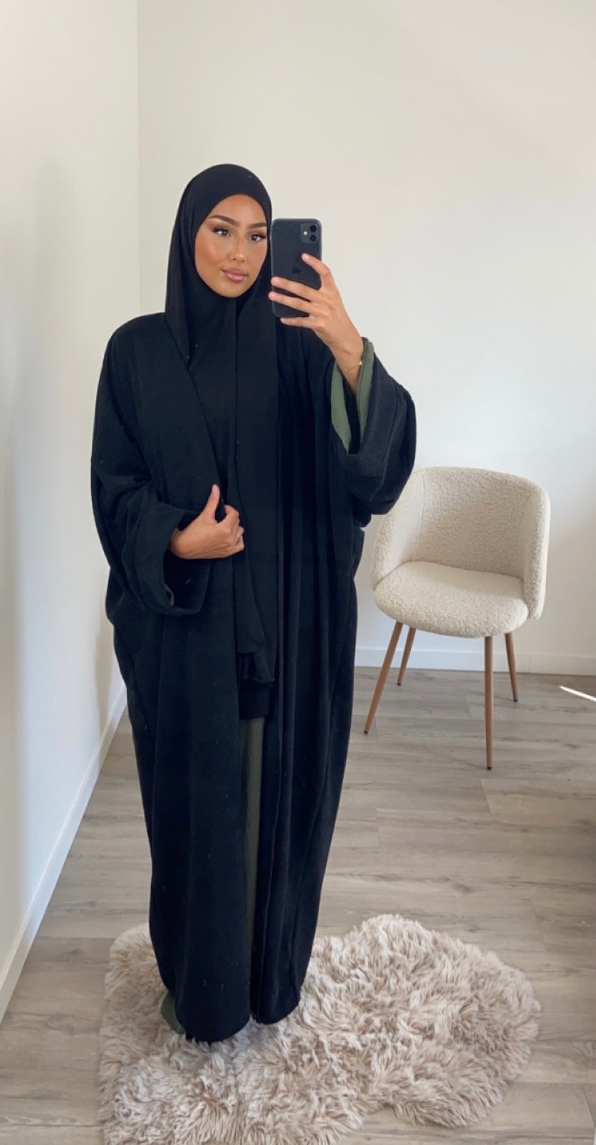 NYLA Kimono – SCHWARZ