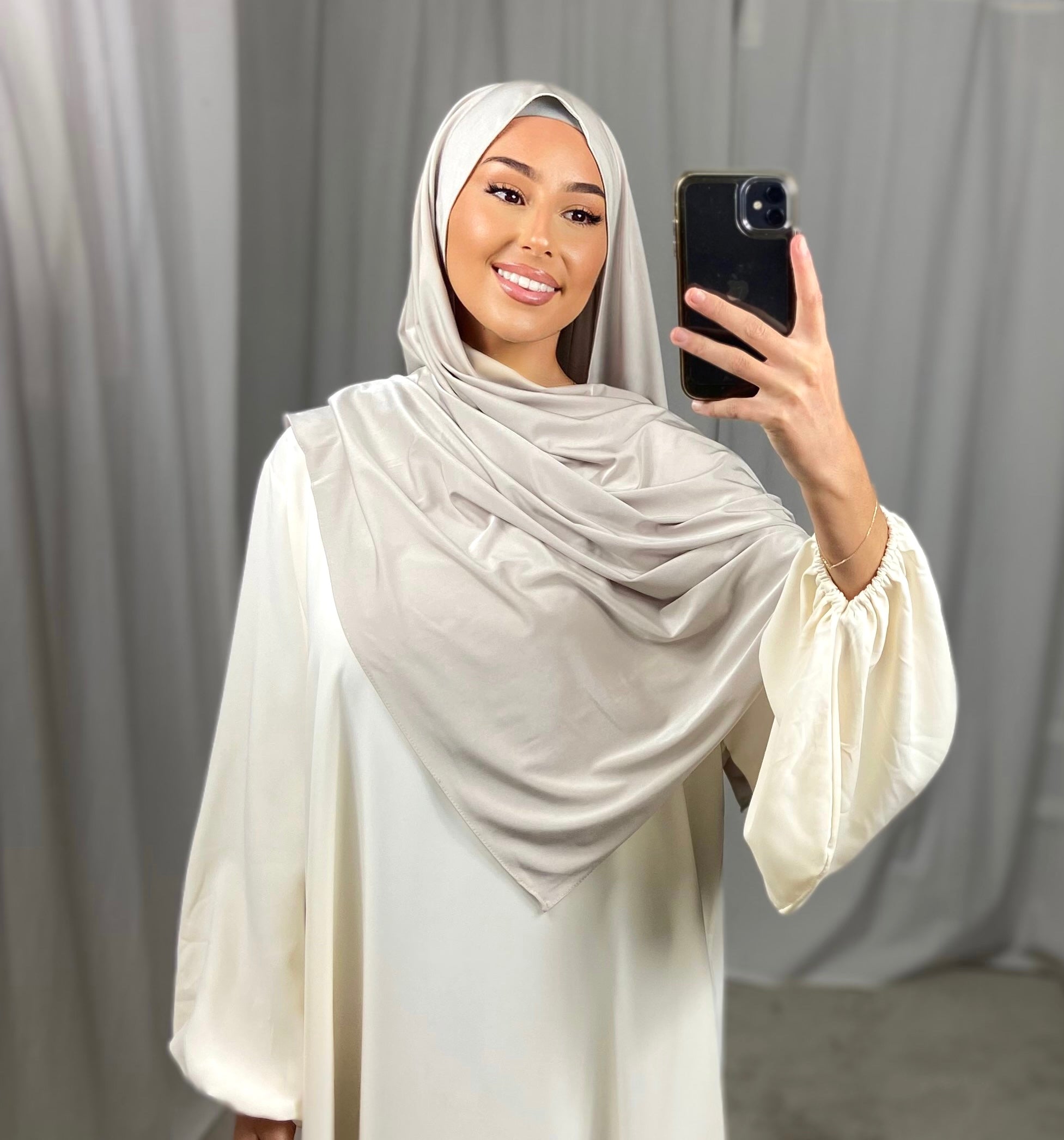 Premium Luxus Satin Jersey DUBAI - CHAMPAGNER