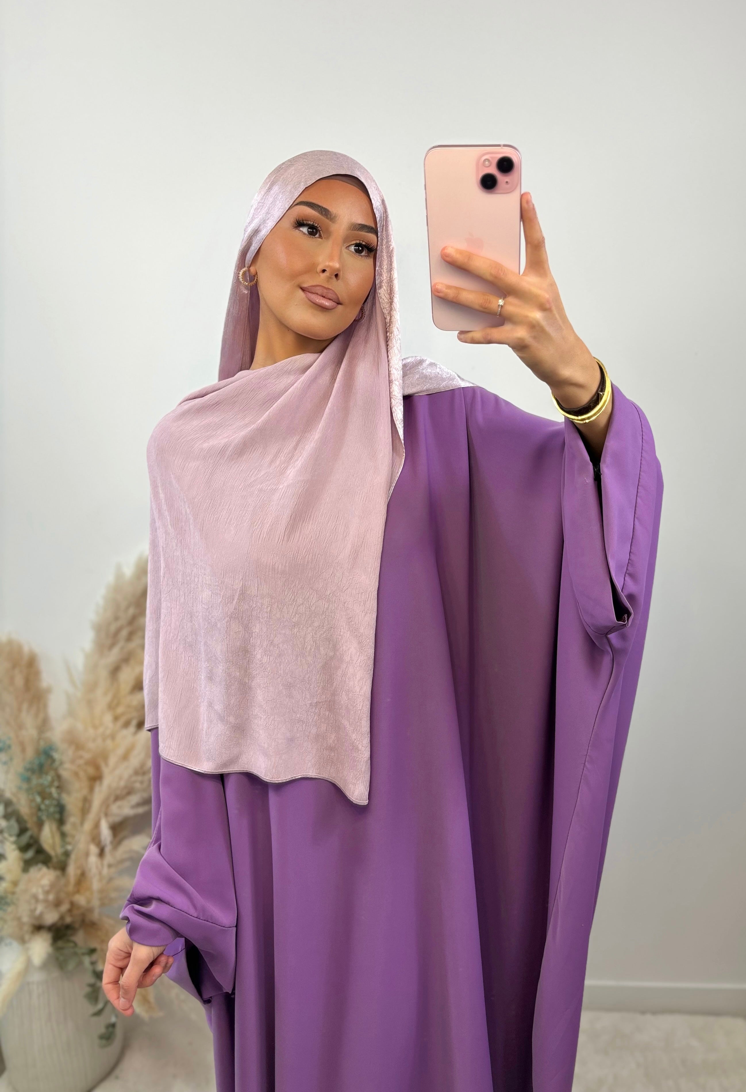 Voile satiné réversible - baby Lila