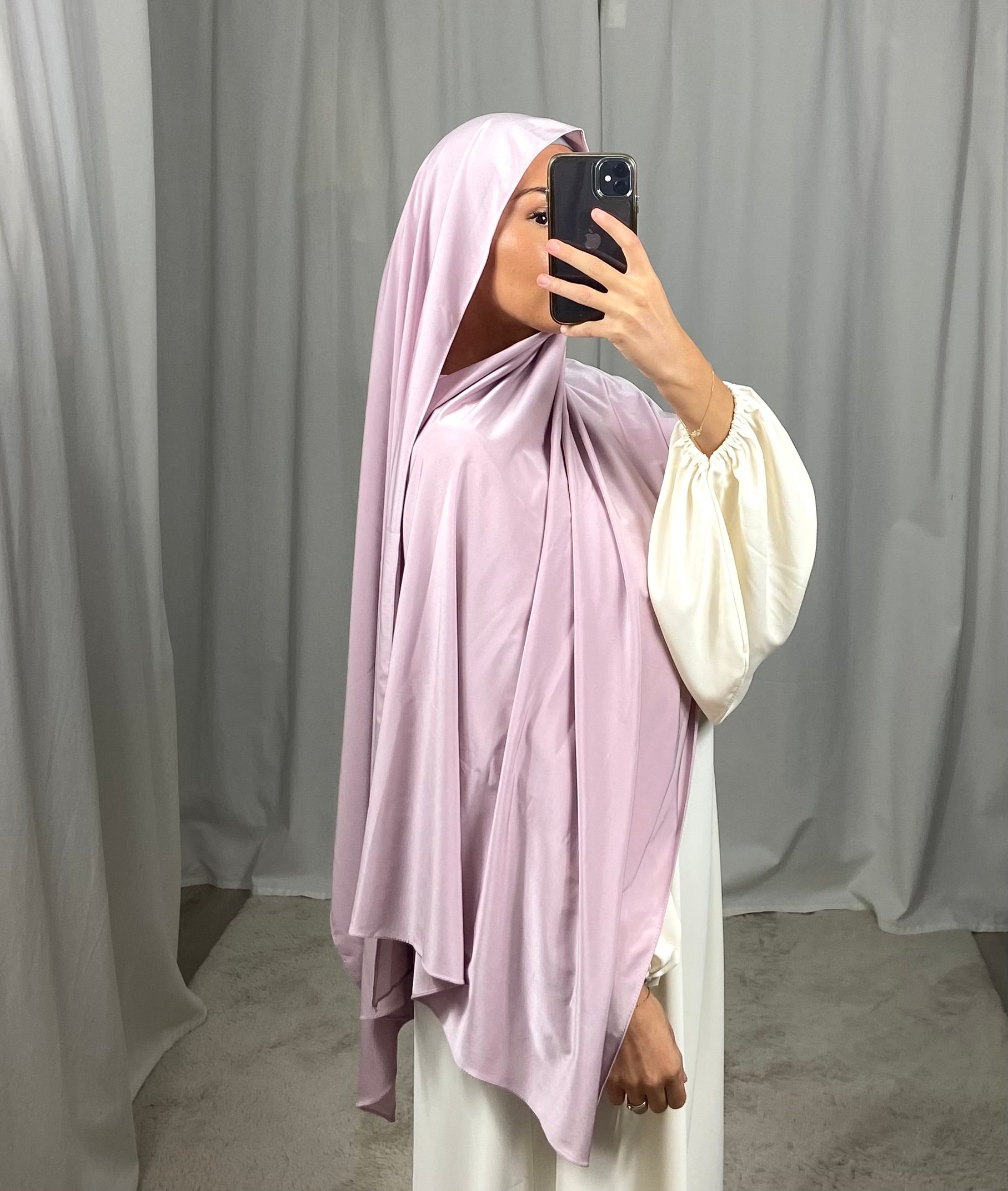 Jersey premium de luxe satiné DUBAI - baby LILA