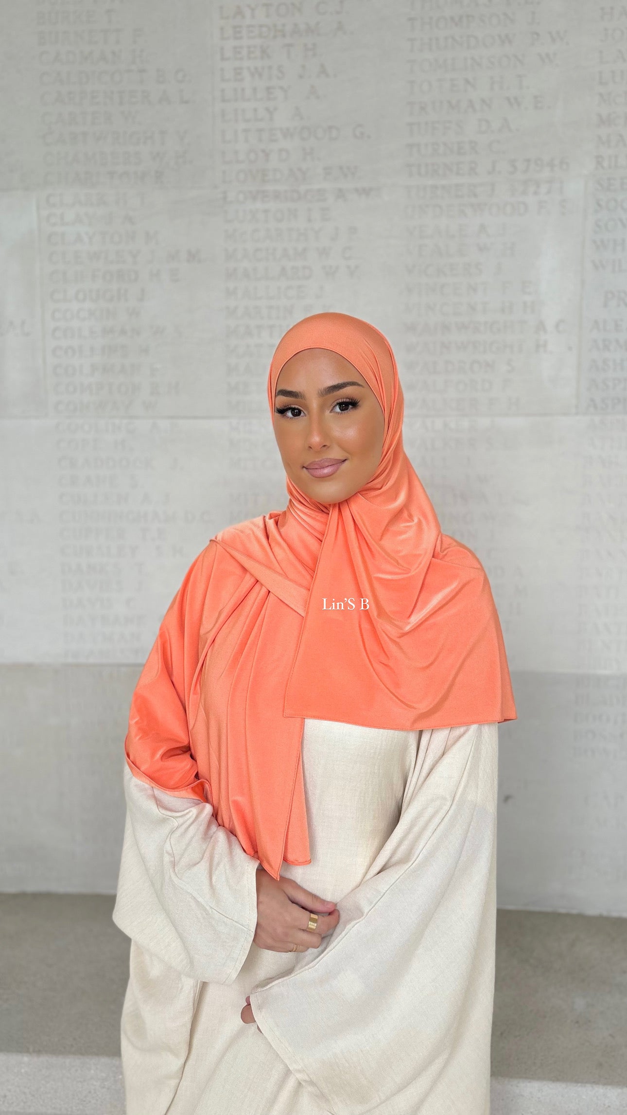 Jersey premium de luxe satiné - Corail