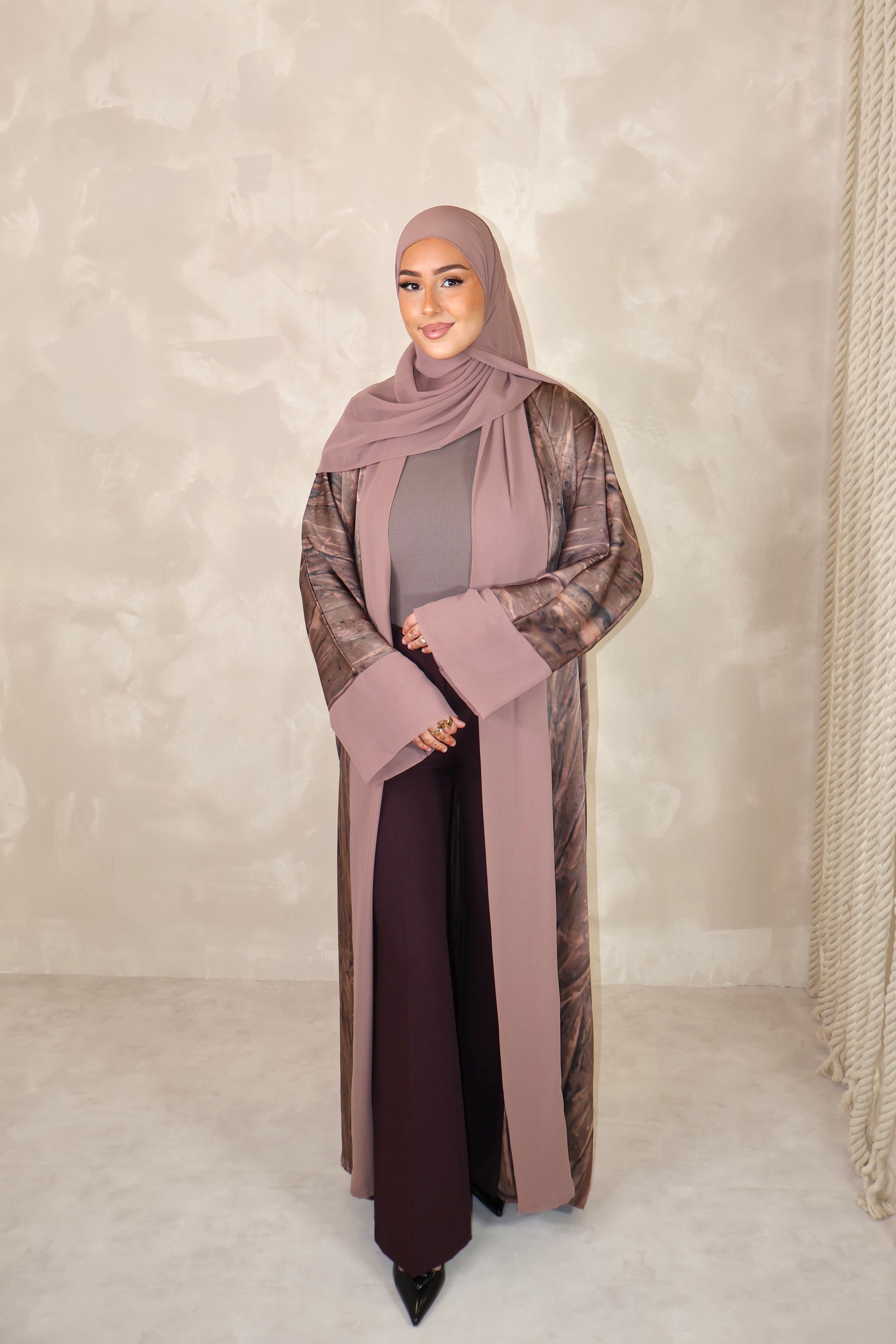 Création Lin’S.B Kimono de Dubai (n116) - SIGNATURE CAPPUCCINO