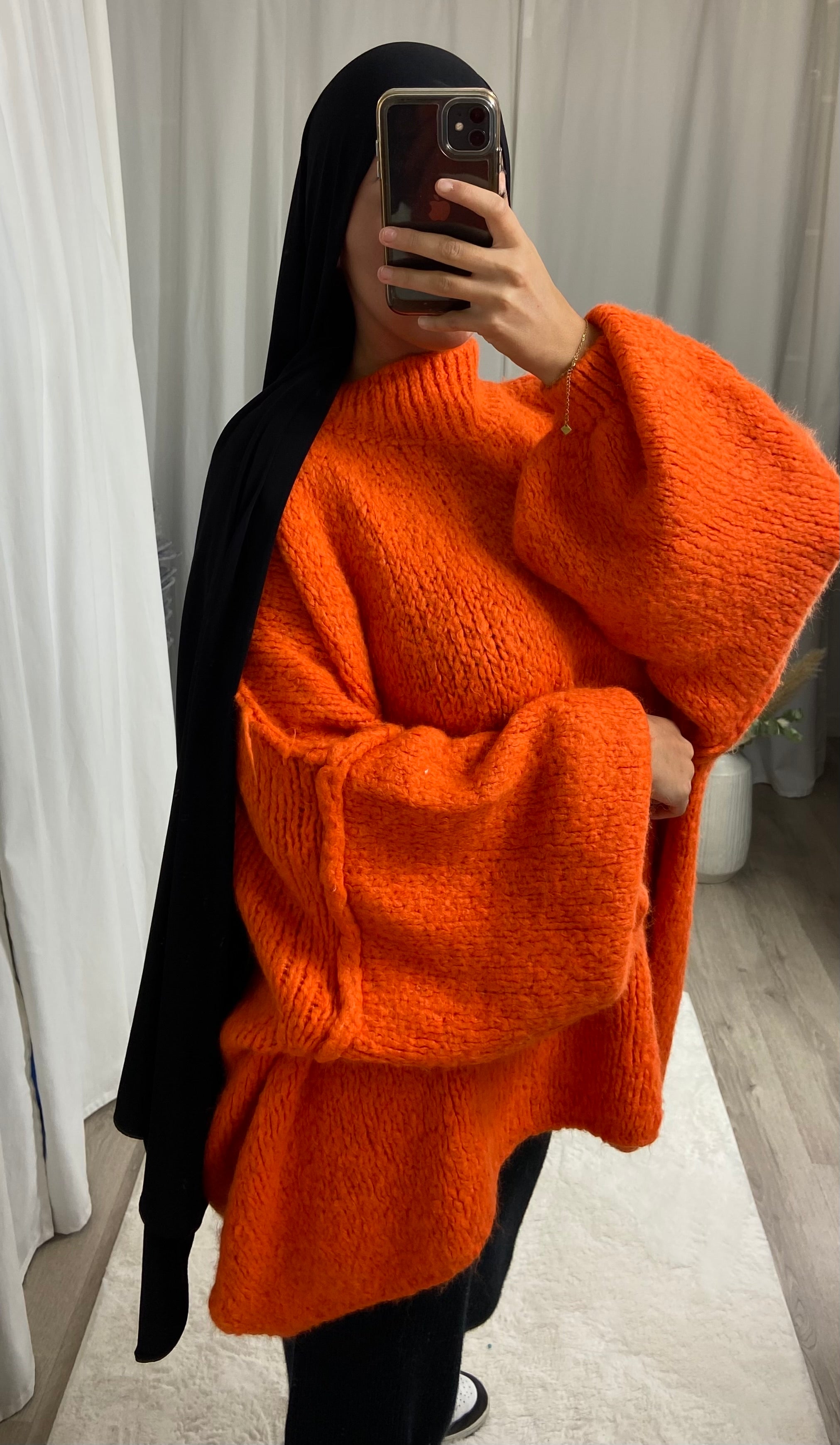 LANA sweater - ORANGE HERMÈS
