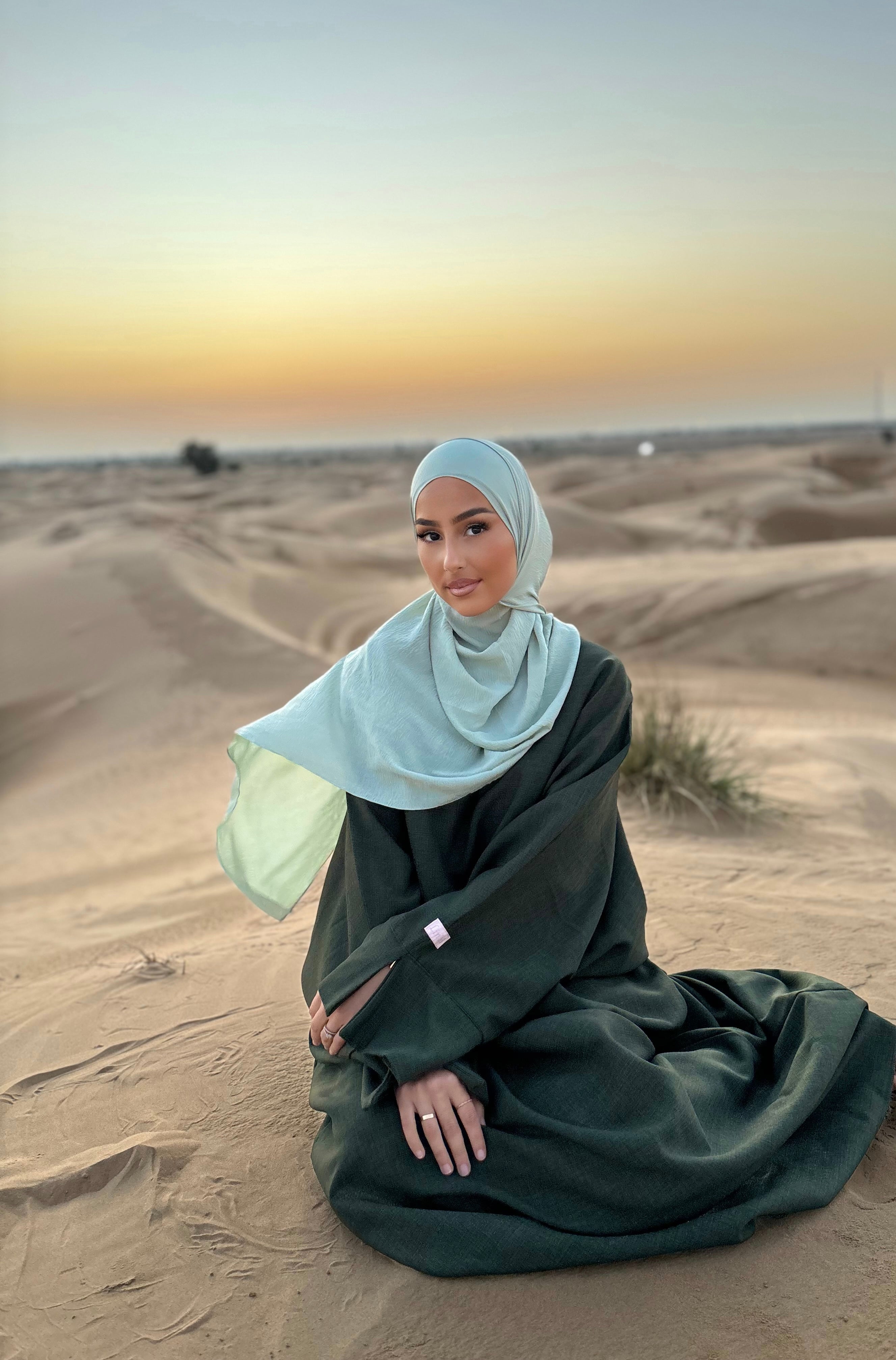 Abaya lin LIN’S B - kaki foncé