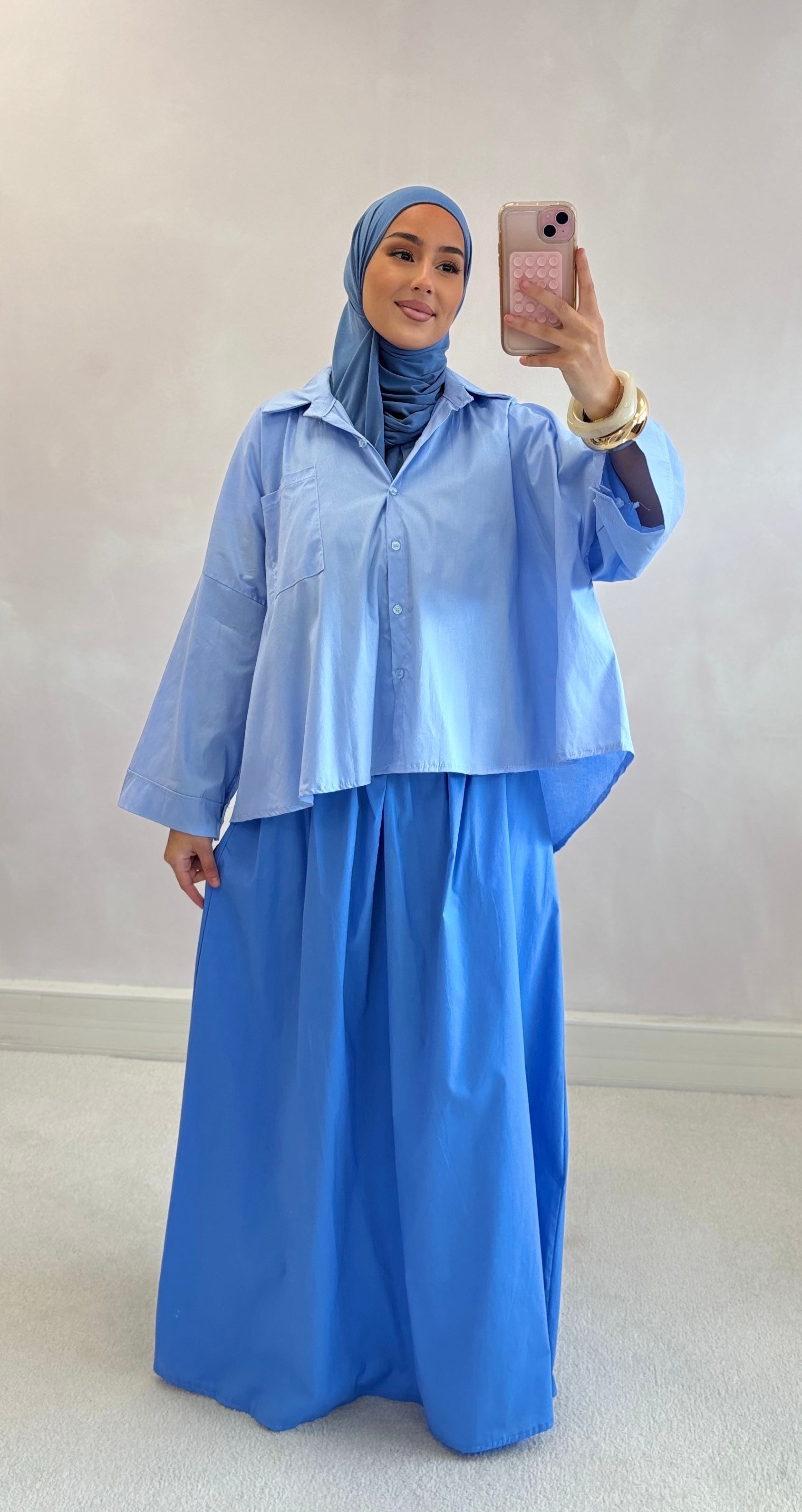 LEYA shirt - baby blue
