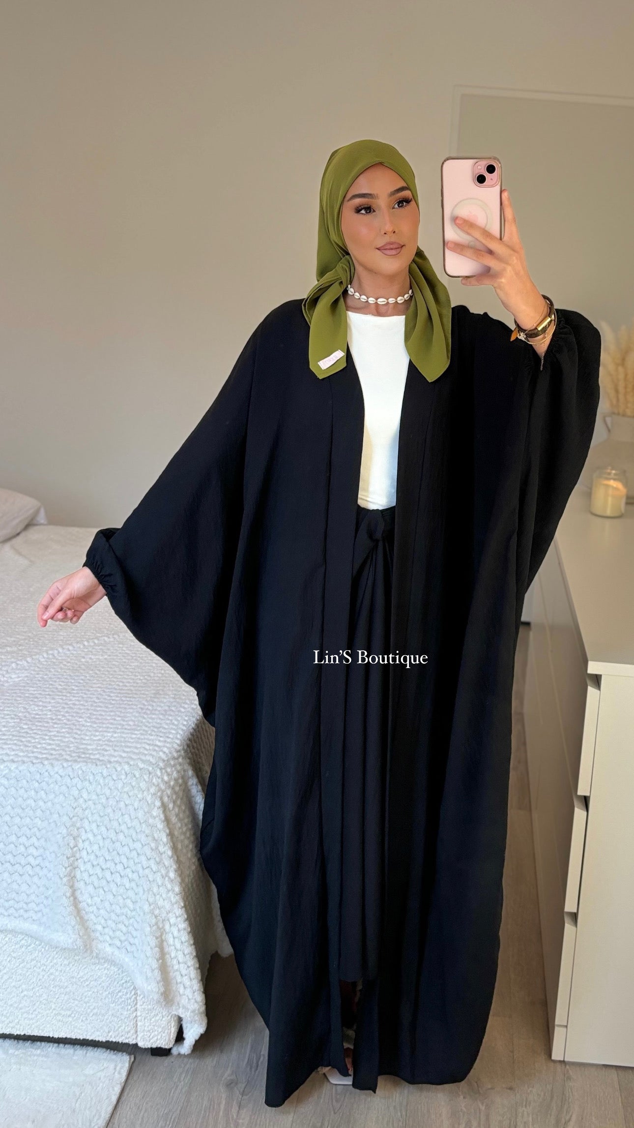 EMIRA linen set - Black