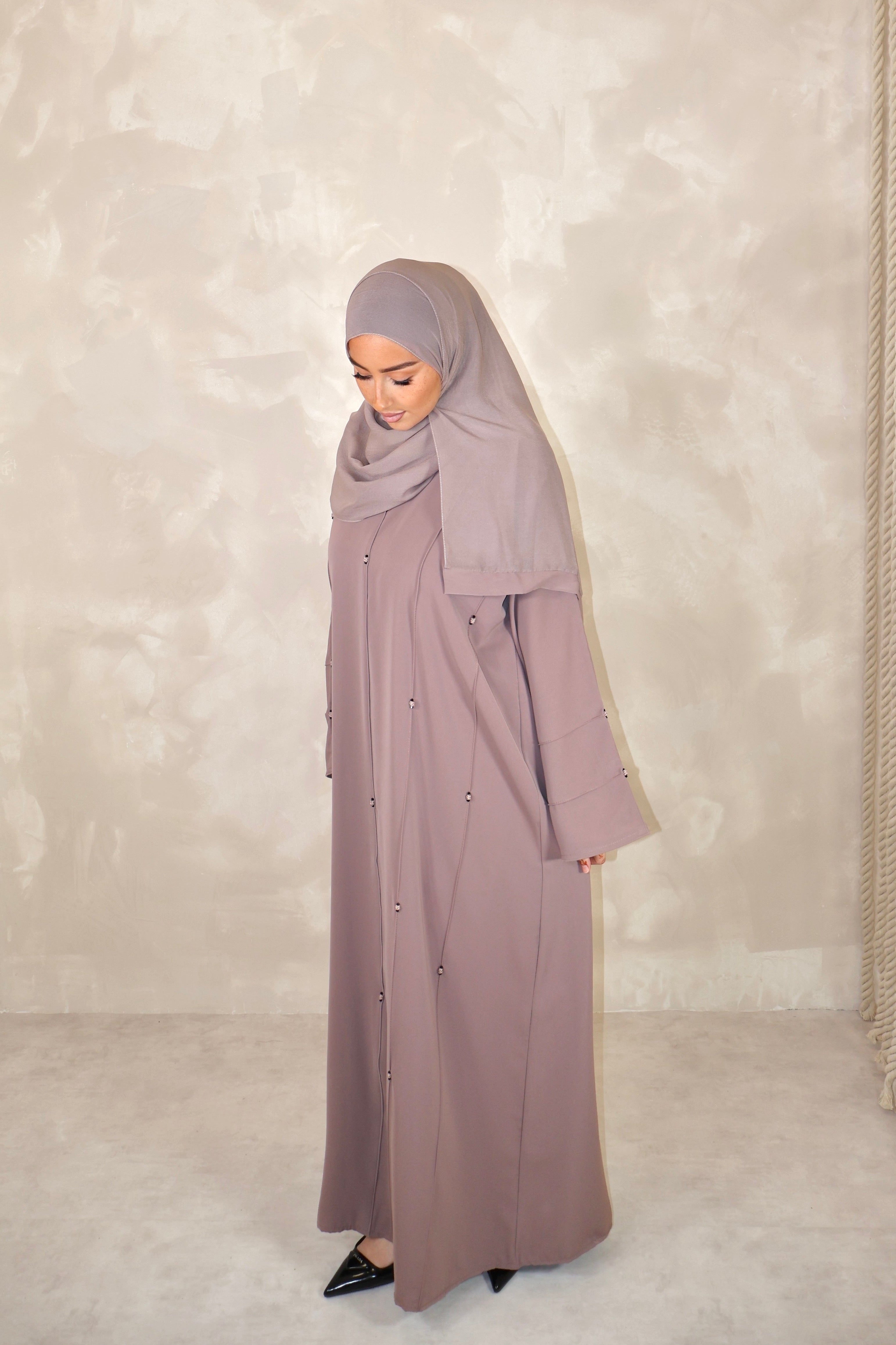 Abaya de Dubai (n94) - SAFIRA MOCHA