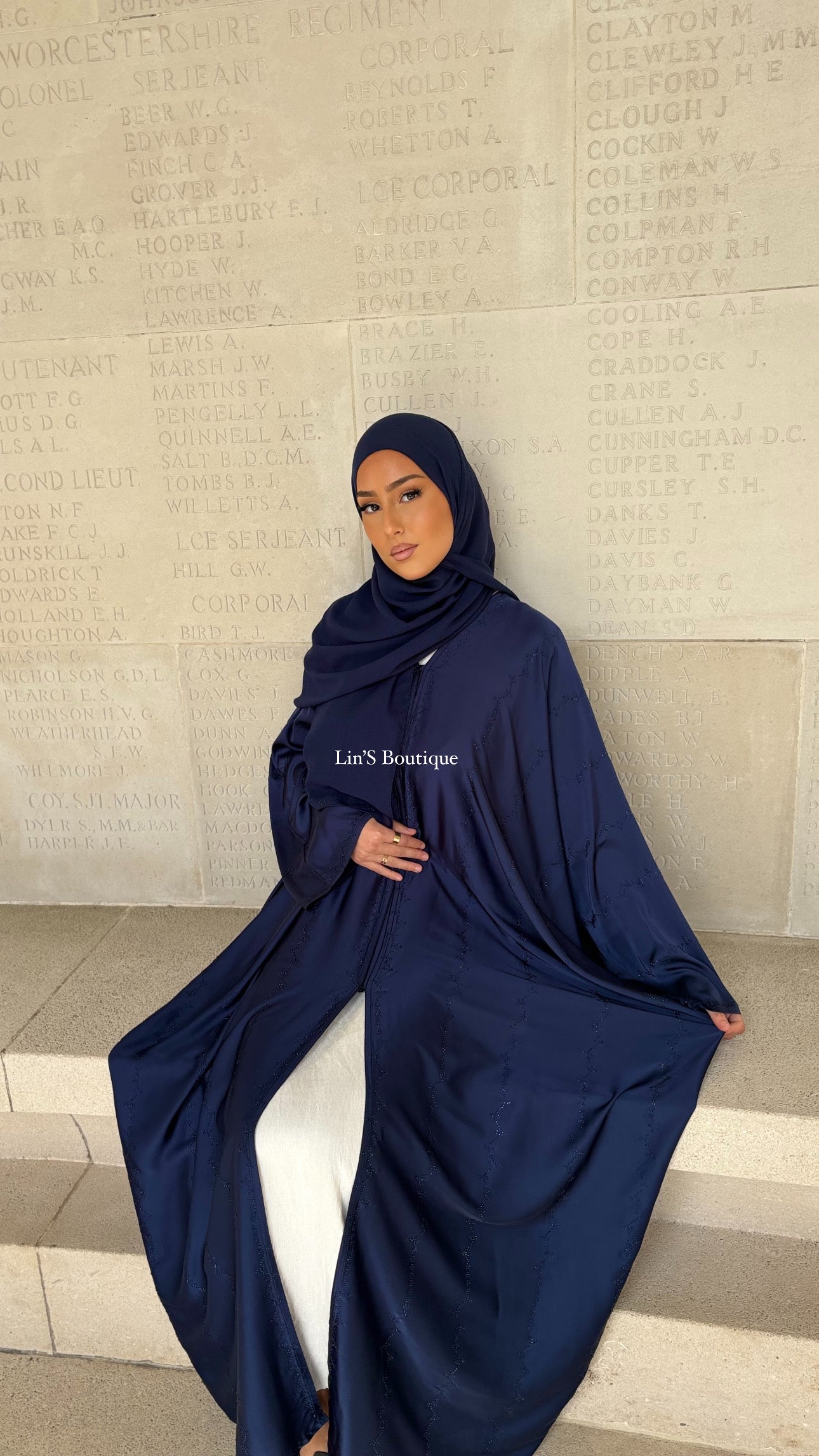 Abaya de Dubai PRESTIGE - Dark Blue