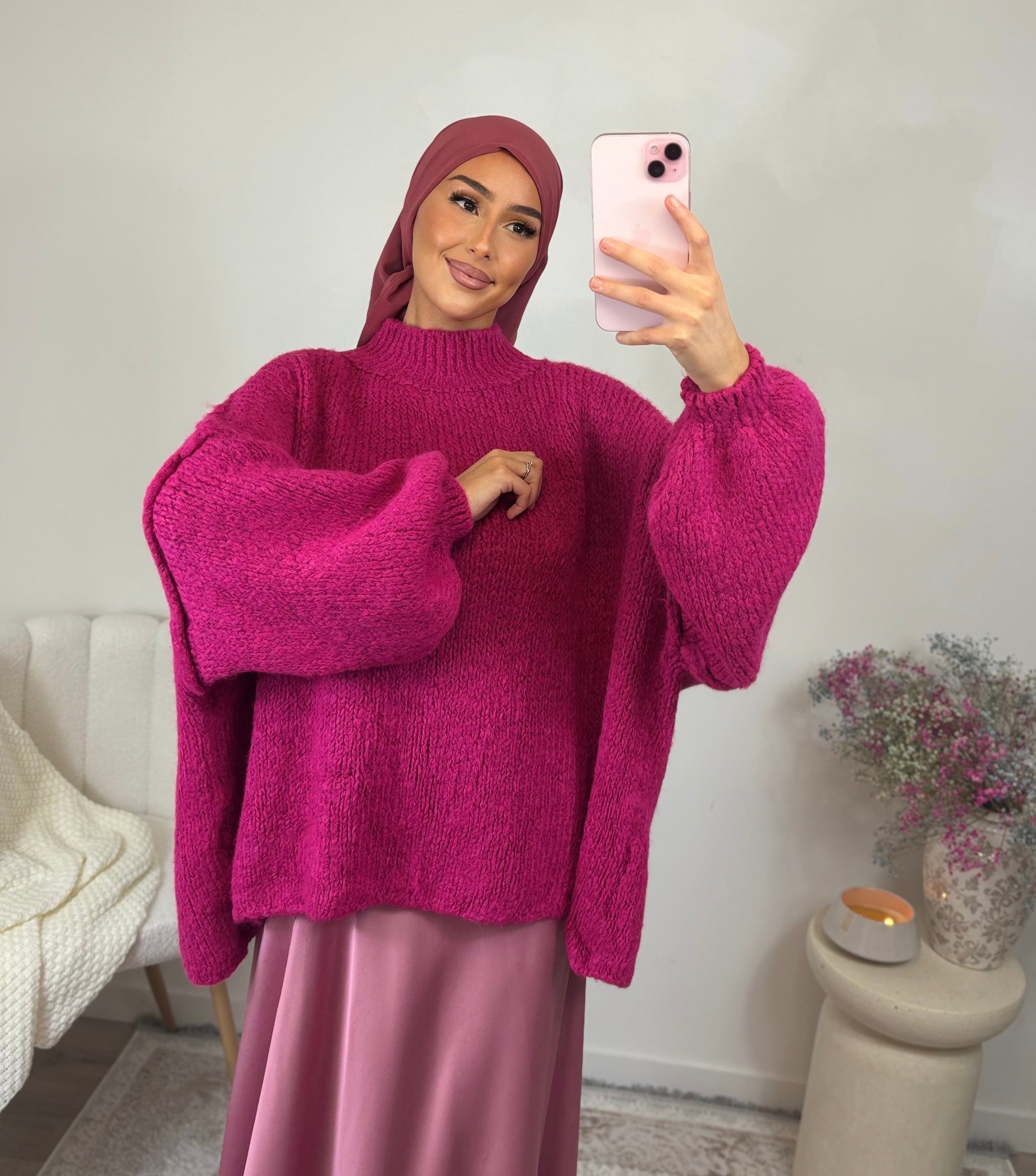 LANA Sweater - Raspberry