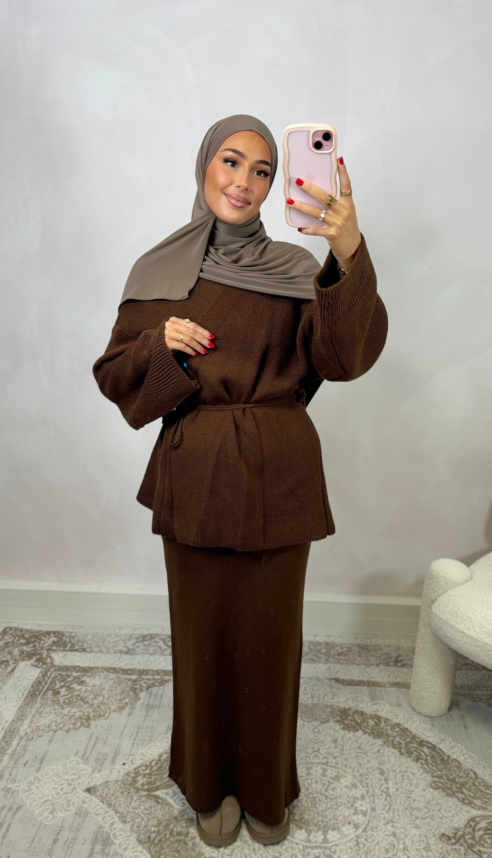 Ensemble NAHIA - marron foncé