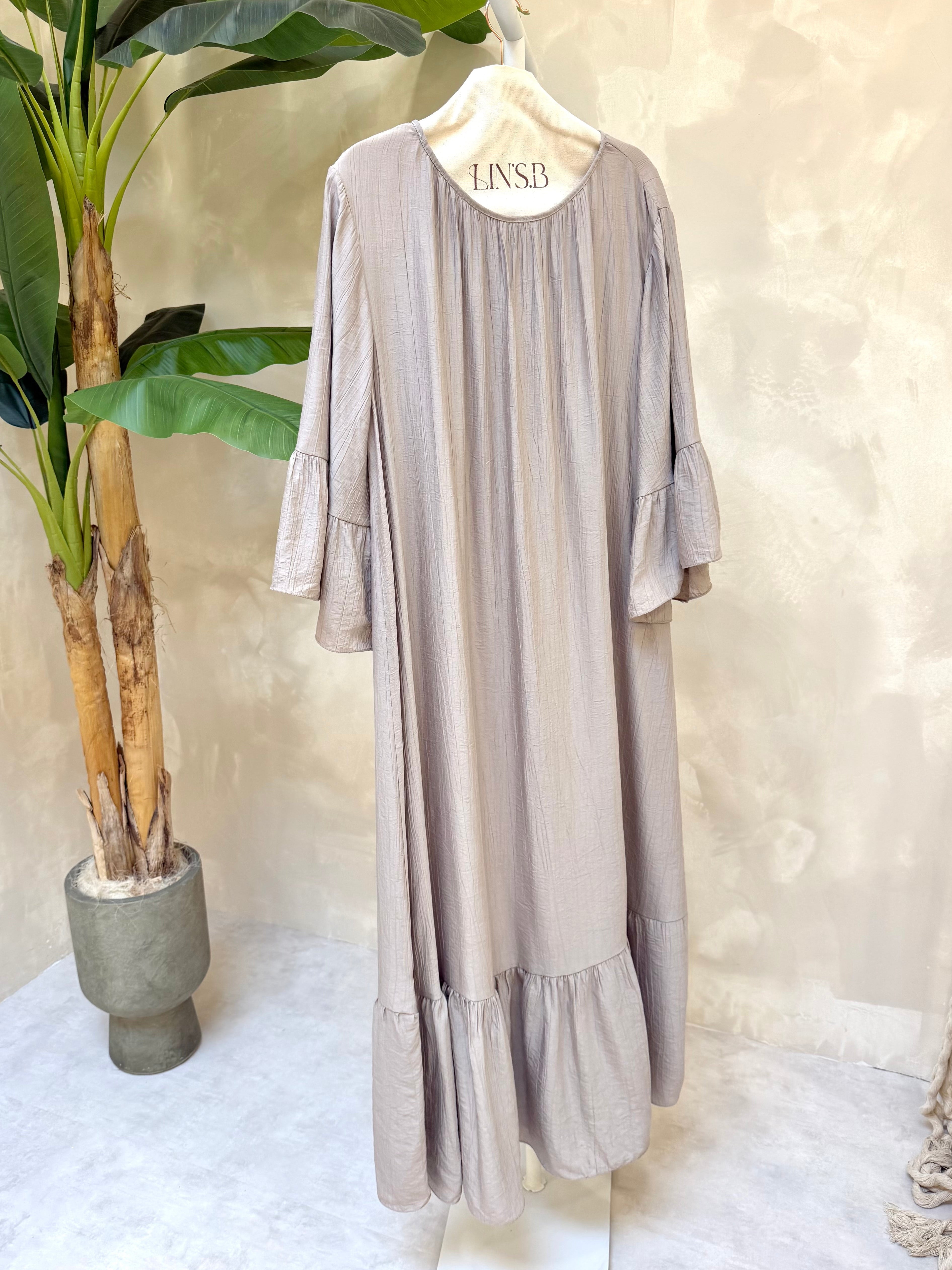 ROBE BOHÈME - TAUPE