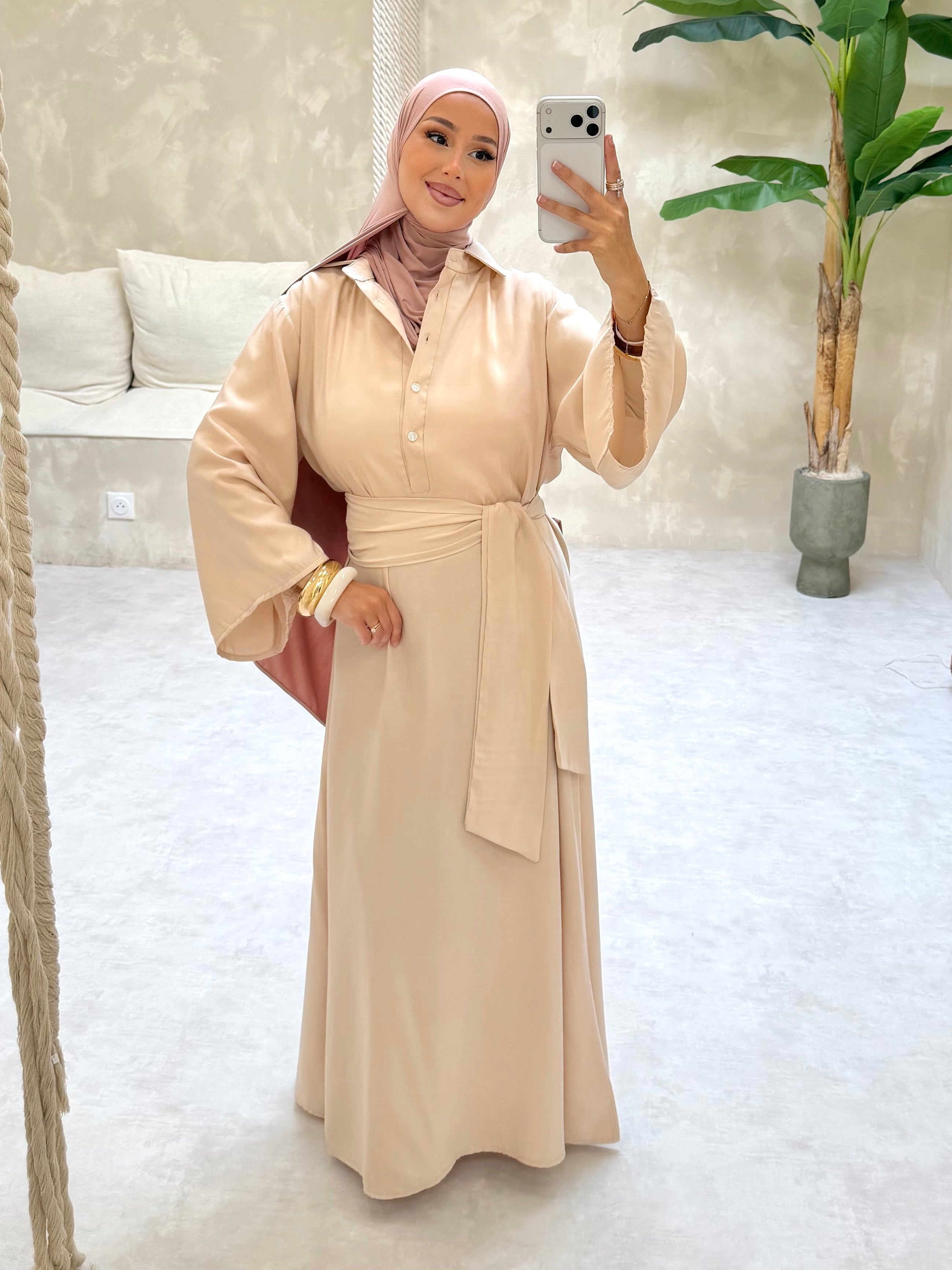 Robe chemise - cream