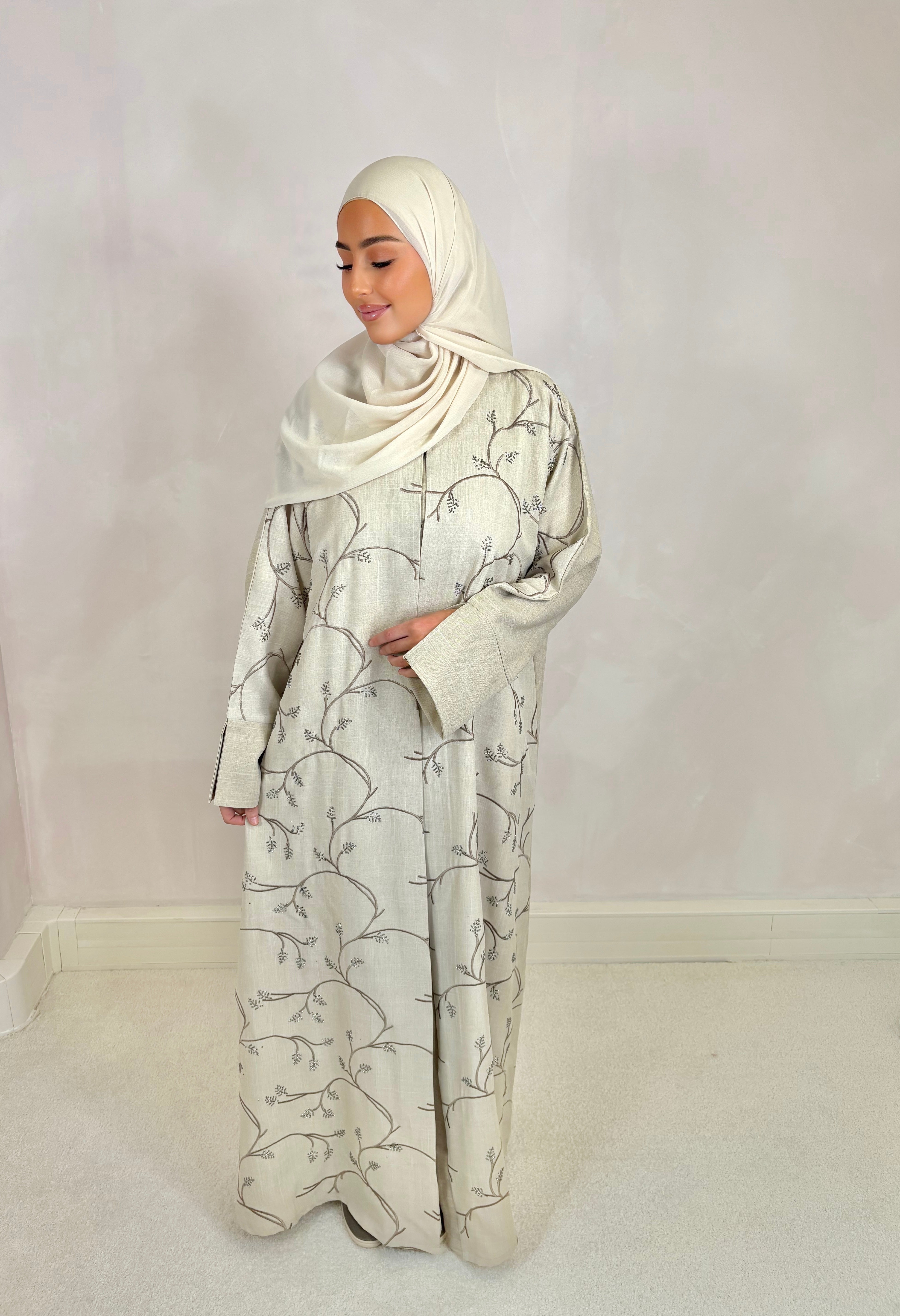 Dubai Abaya LAYNA (n20) - cream
