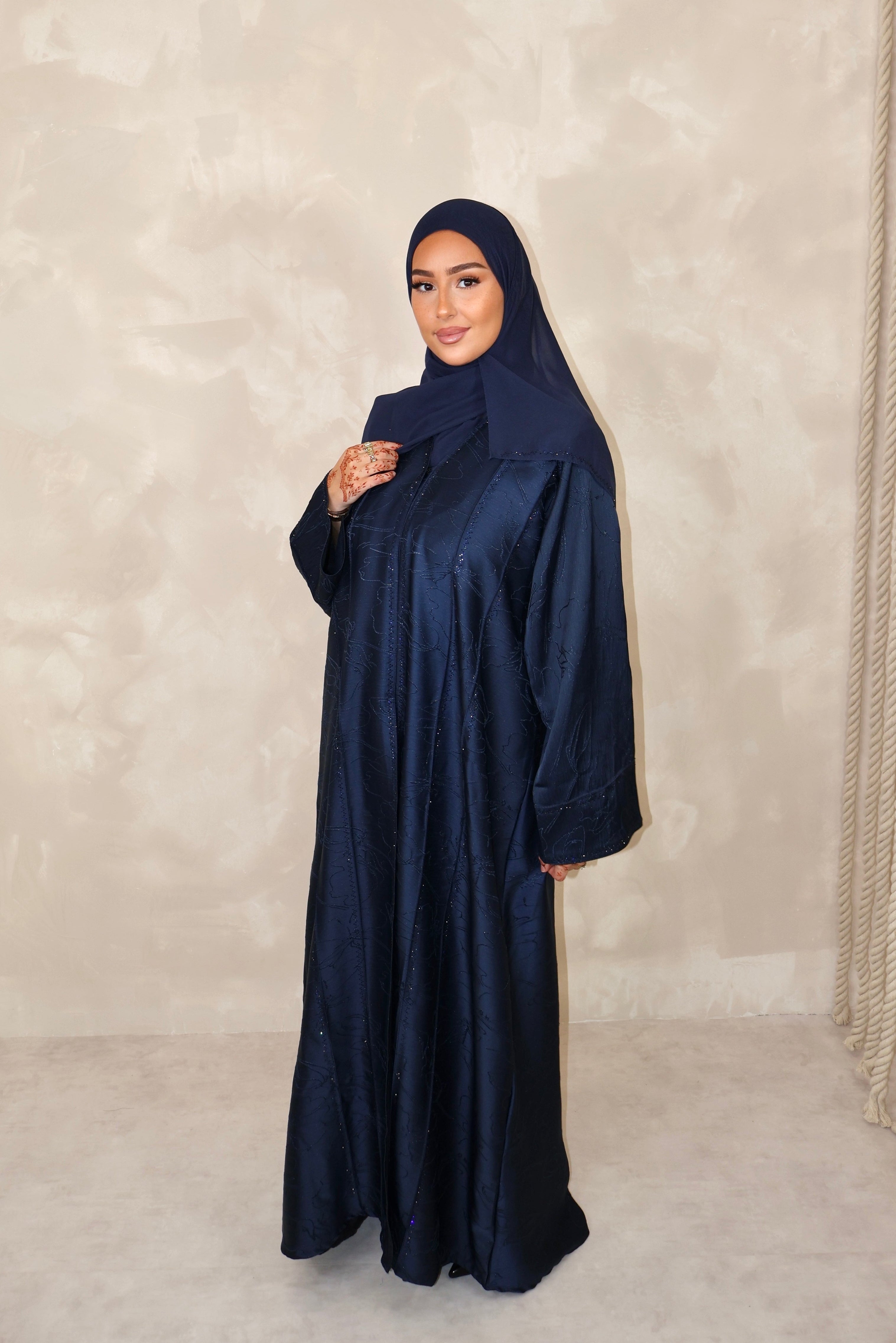 Abaya de Dubai (n78) - YARA DEEP BLUE