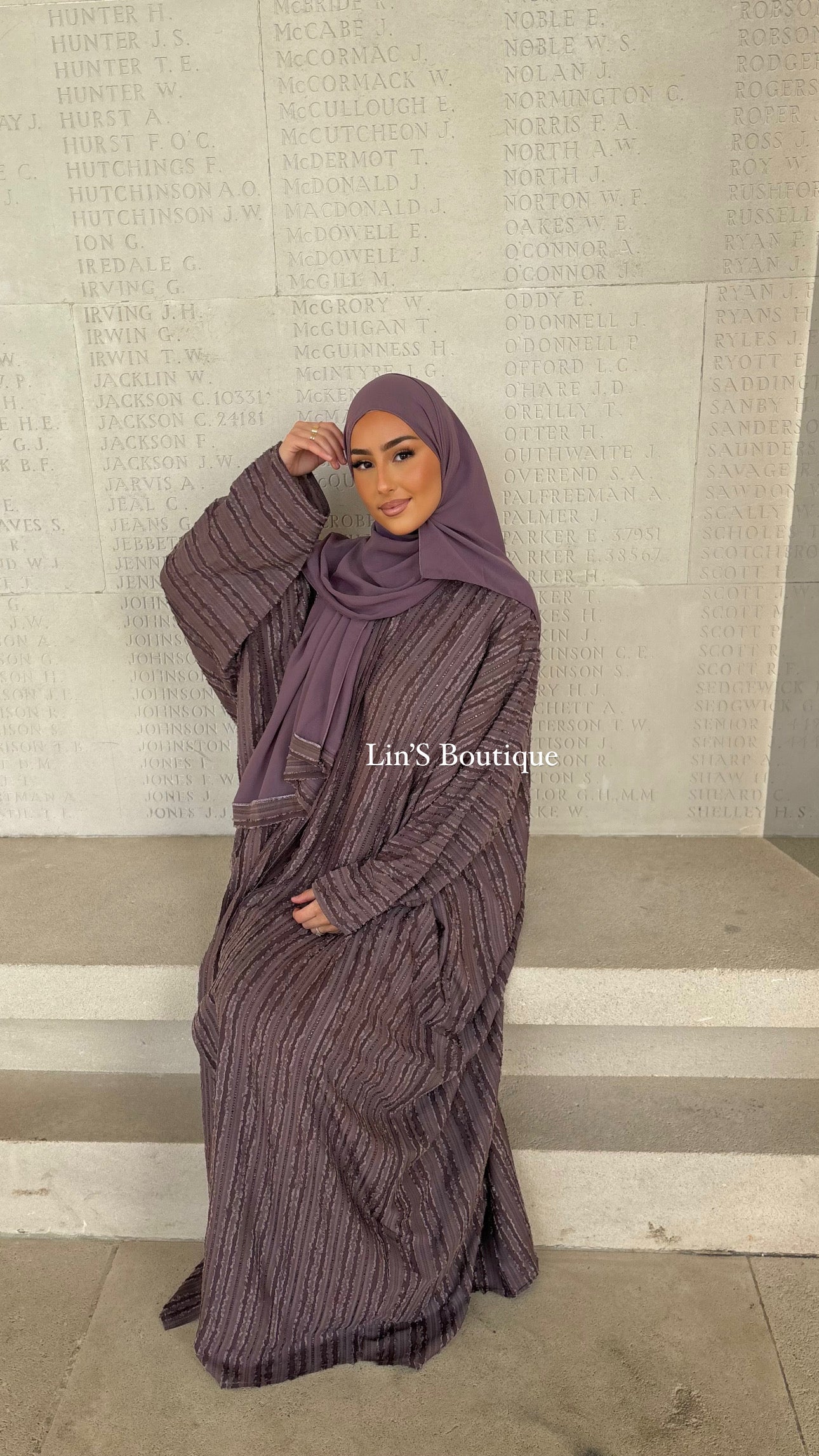 LAYANNE Dubai Abaya - Dark Magenta