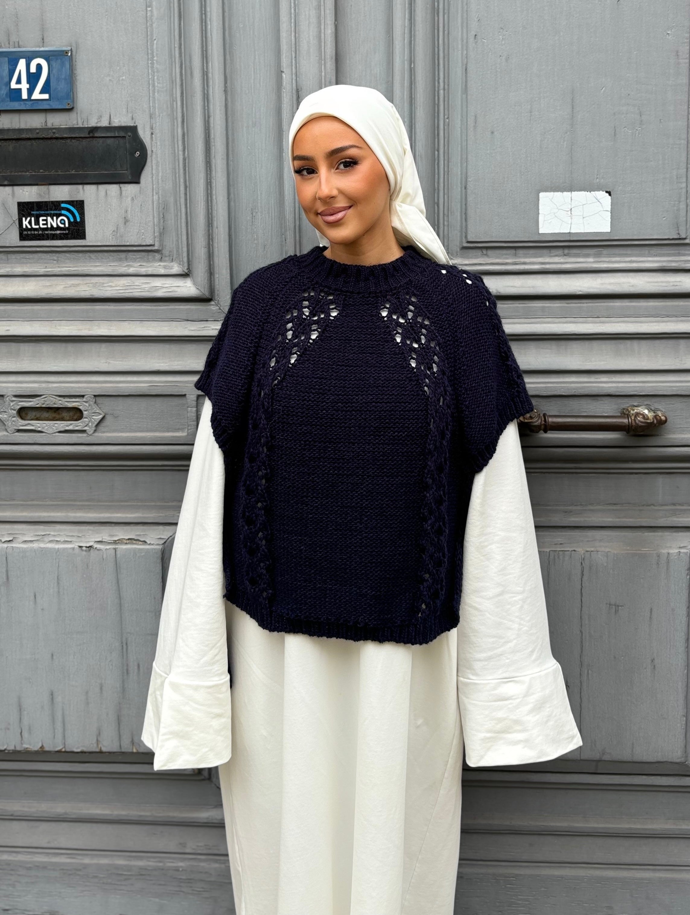 Sleeveless sweater - midnight blue
