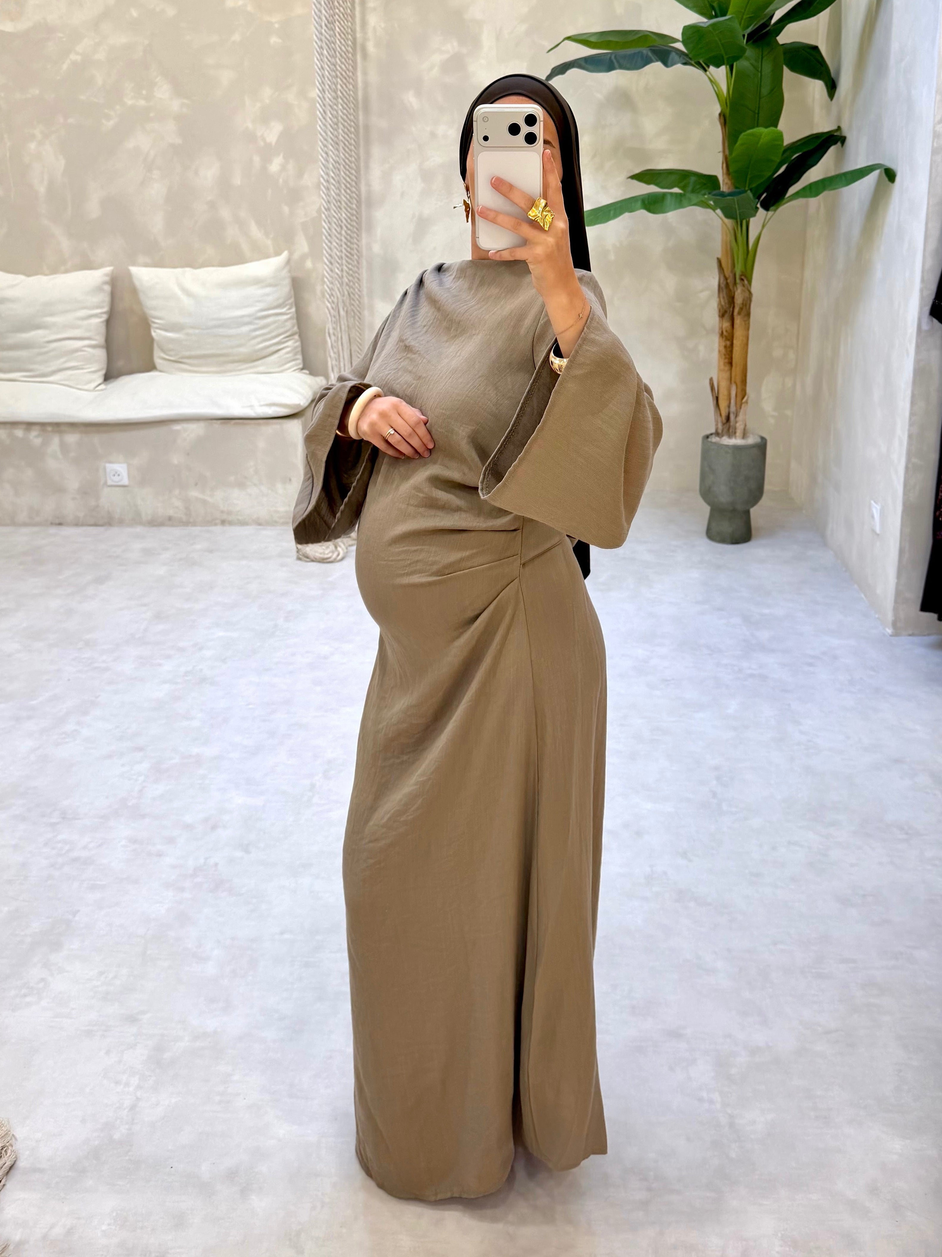 Robe taupe