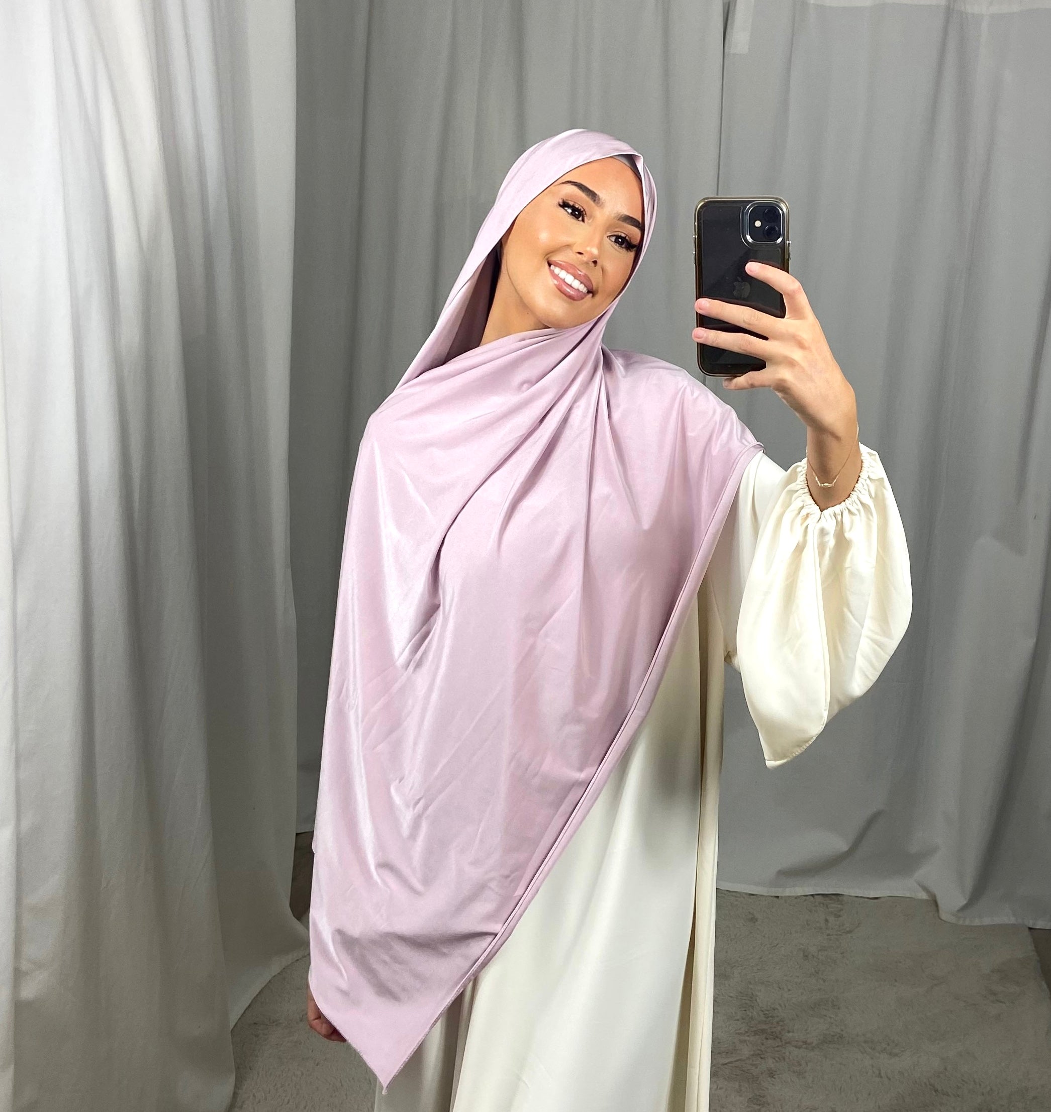 Jersey premium de luxe satiné DUBAI - baby LILA
