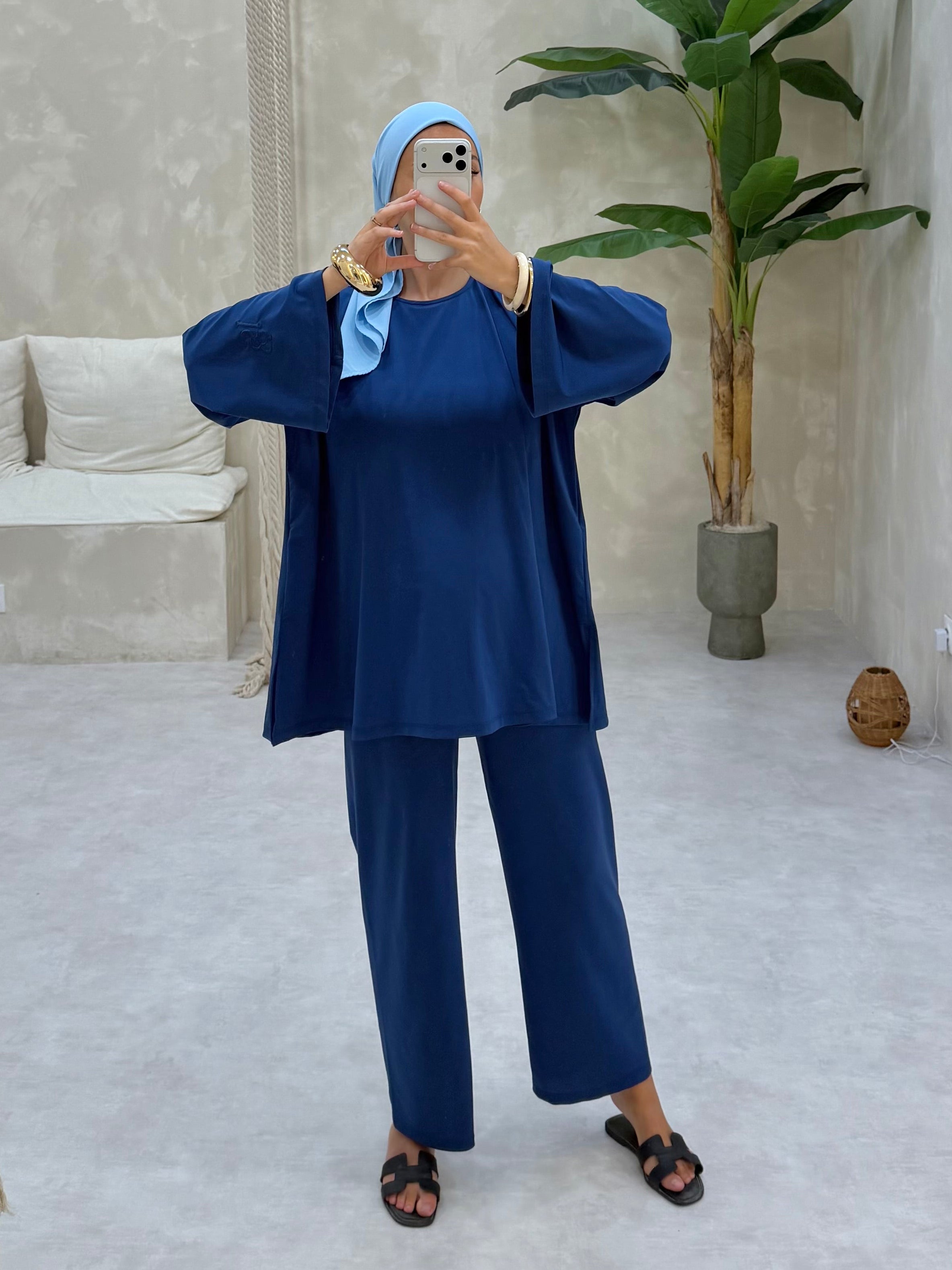 BURKINI CRÉATION LIN’S.B - VELOURS BLUE