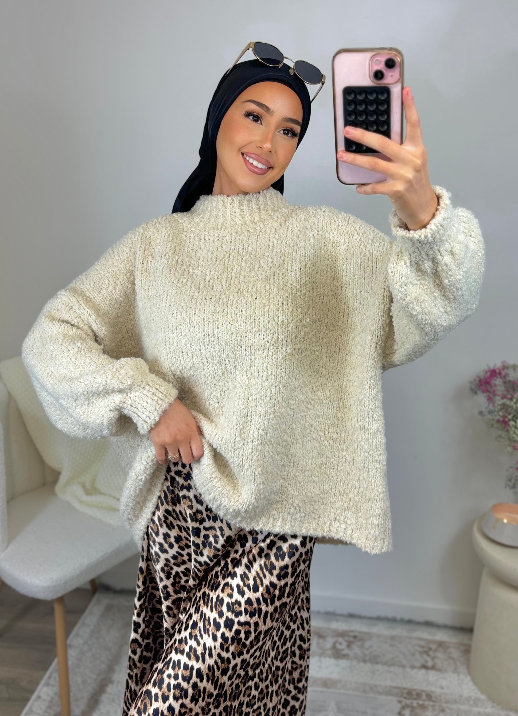 TEDDY sweater - cream