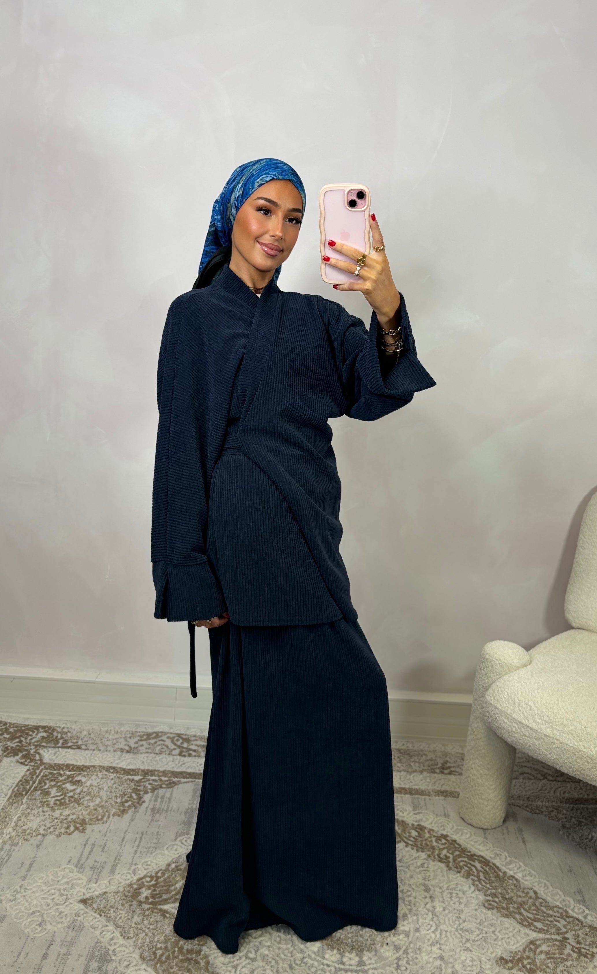 NYSSA skirt set - midnight blue