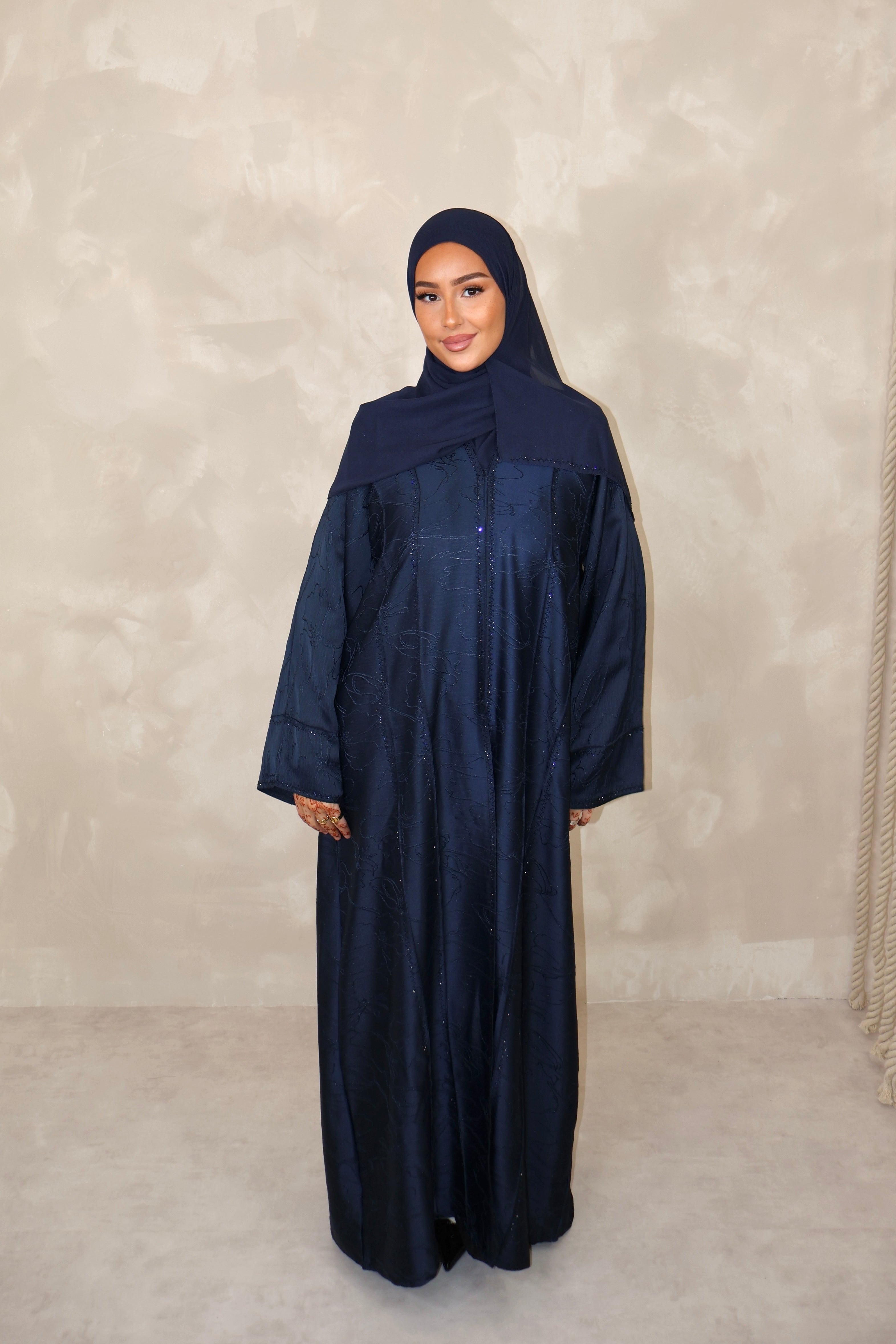 Abaya de Dubai (n78) - YARA DEEP BLUE