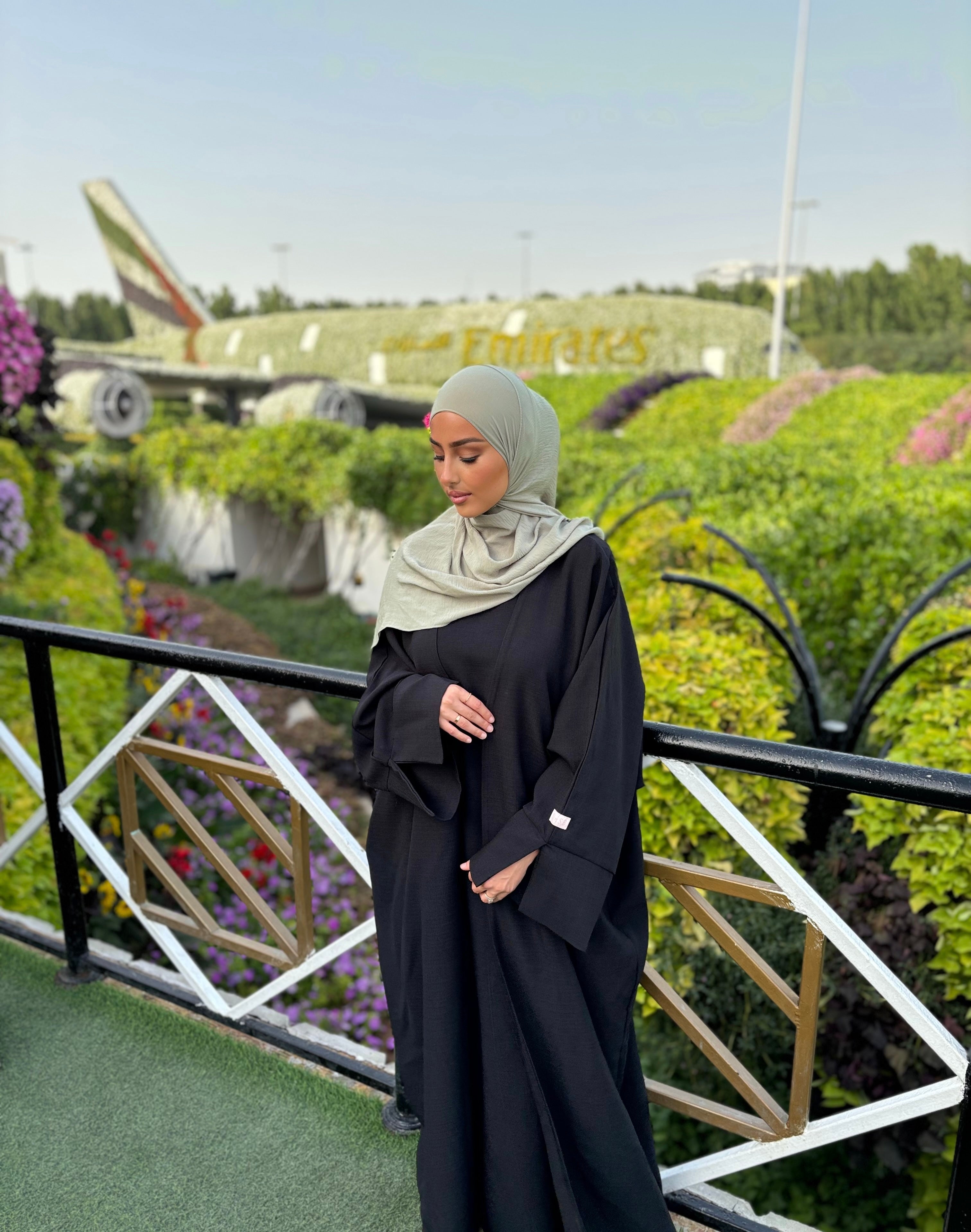 Linen set under abaya + kimono LIN'S B
