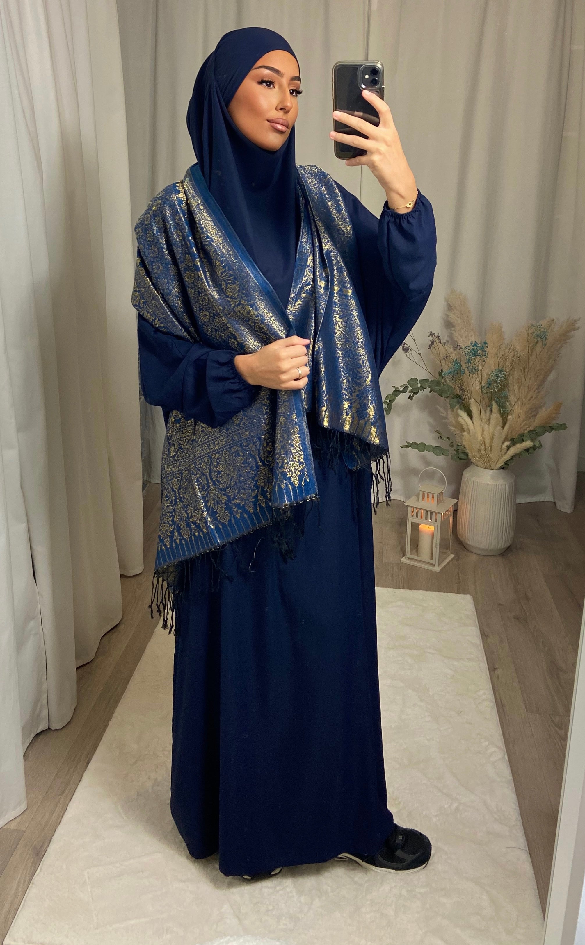 Jilbeb 1 Piece Medina Silk - NIGHT BLUE