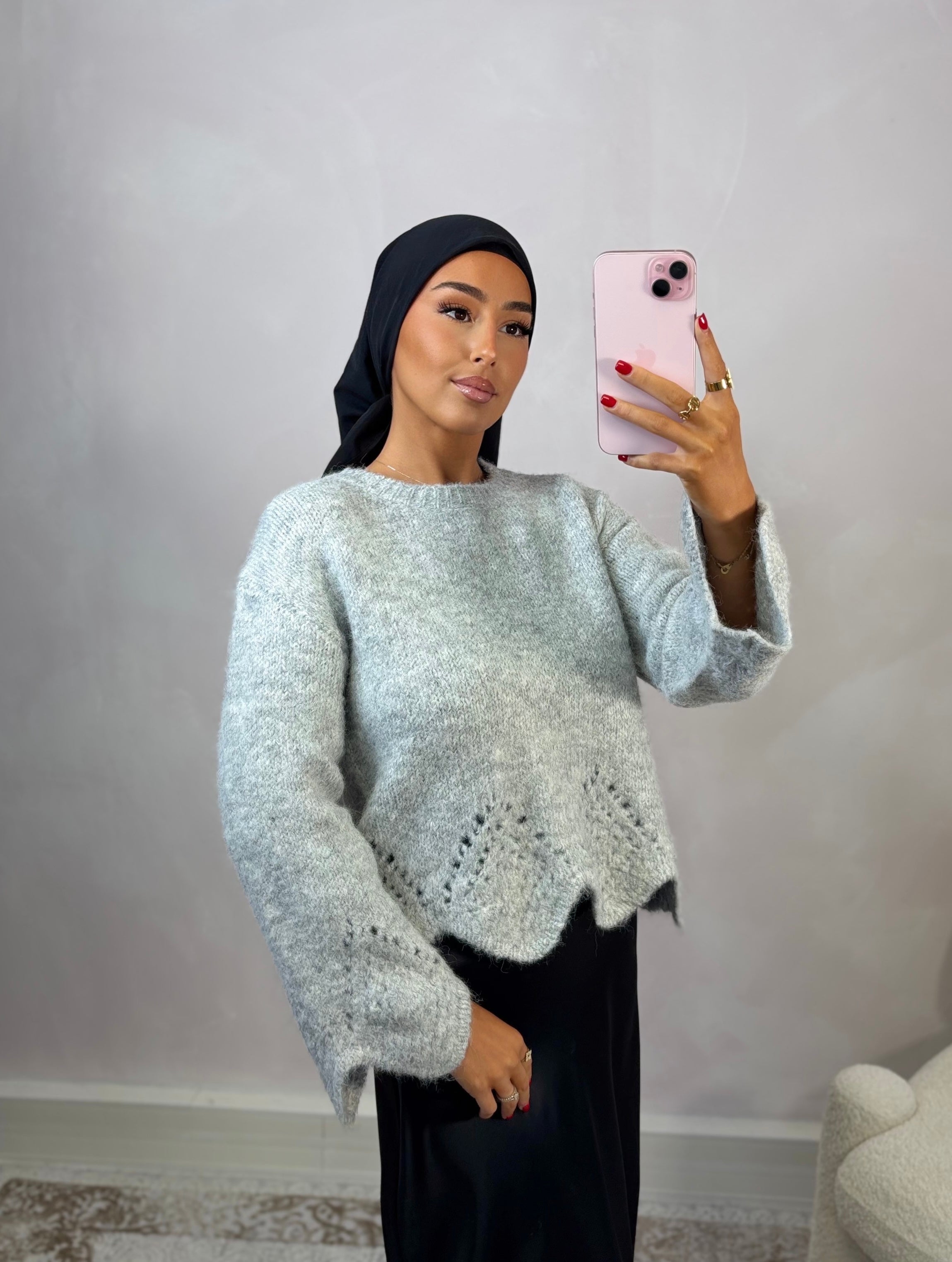ALBA sweater - pearl gray