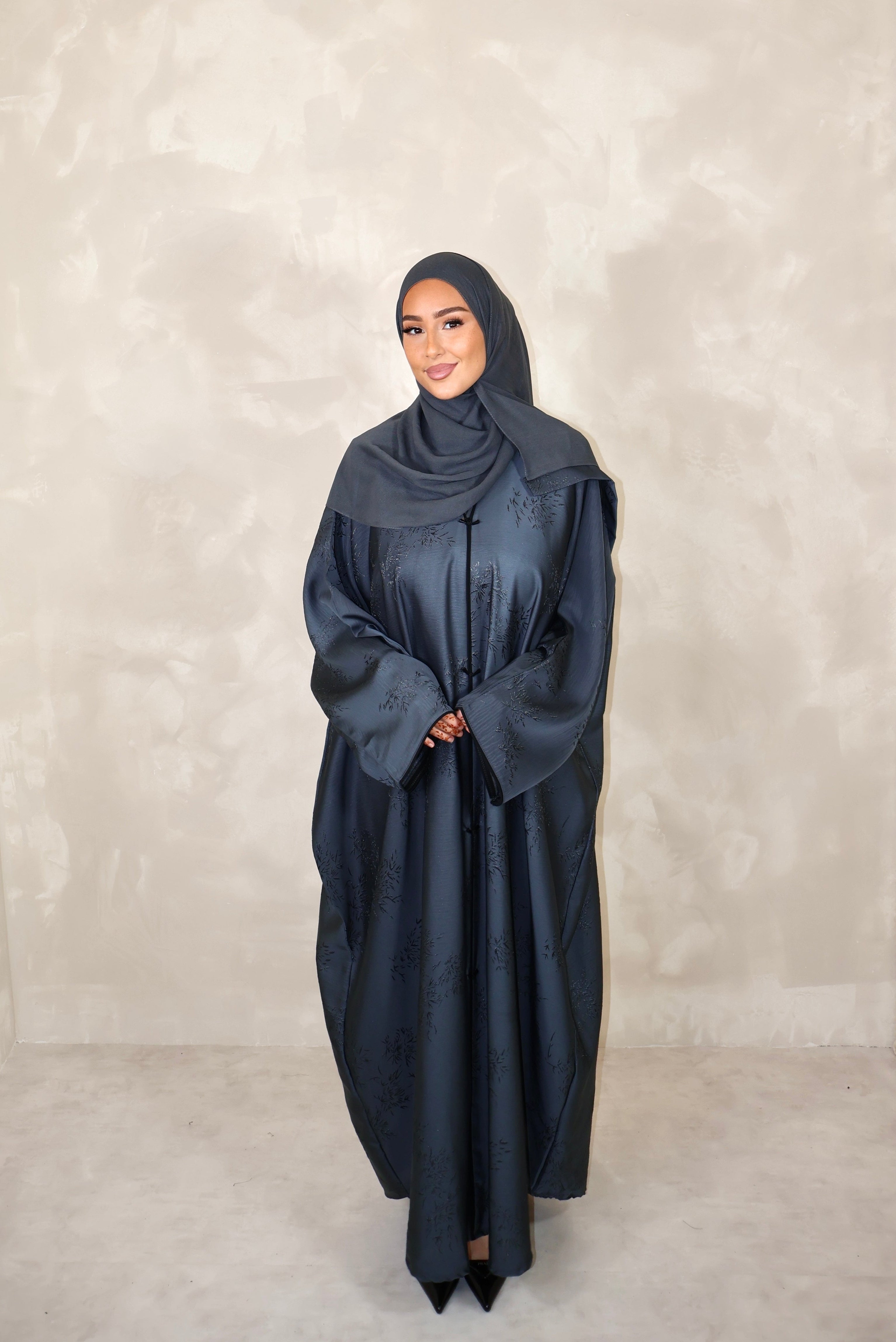 Abaya de Dubai (n82) - JAPONIA ANTHRACITE