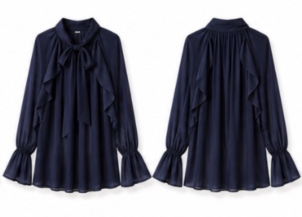 Chemisier AMYA - bleu nuit