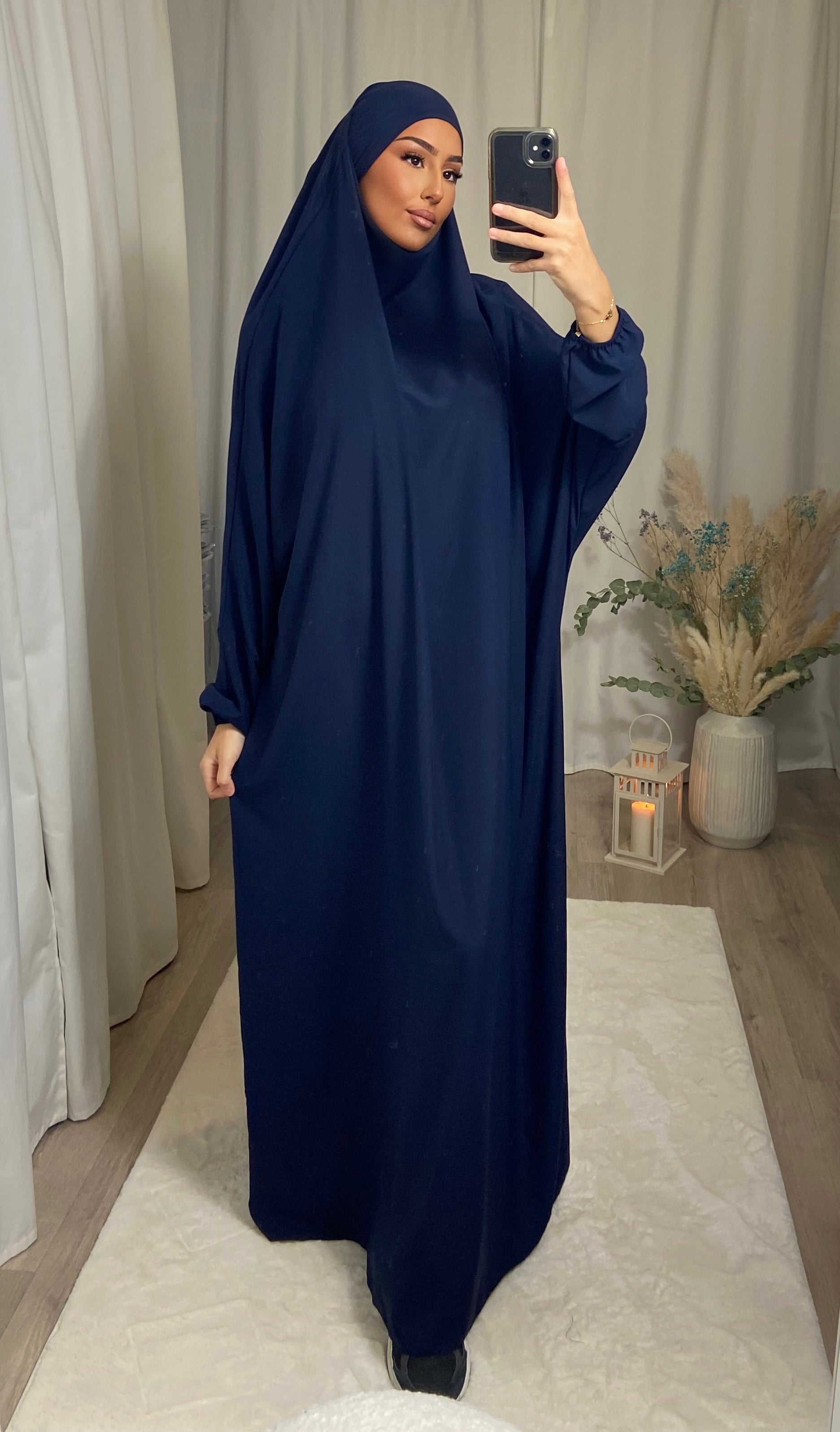 Jilbeb 1 Piece Medina Silk - NIGHT BLUE
